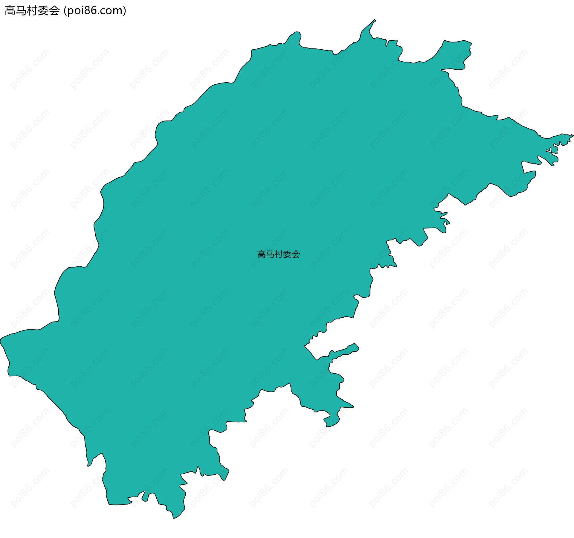 高马村委会边界地图
