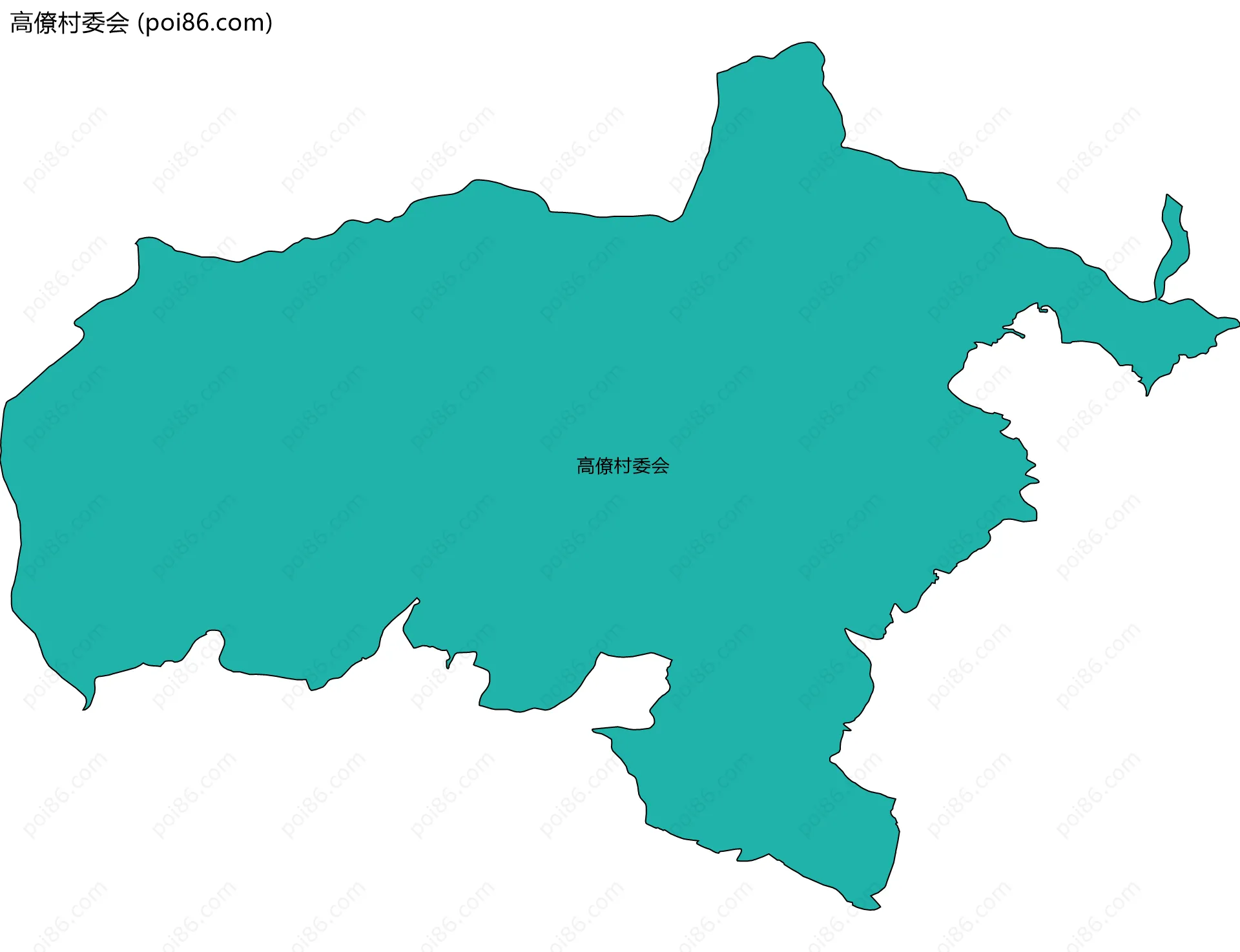 高僚村委会边界地图