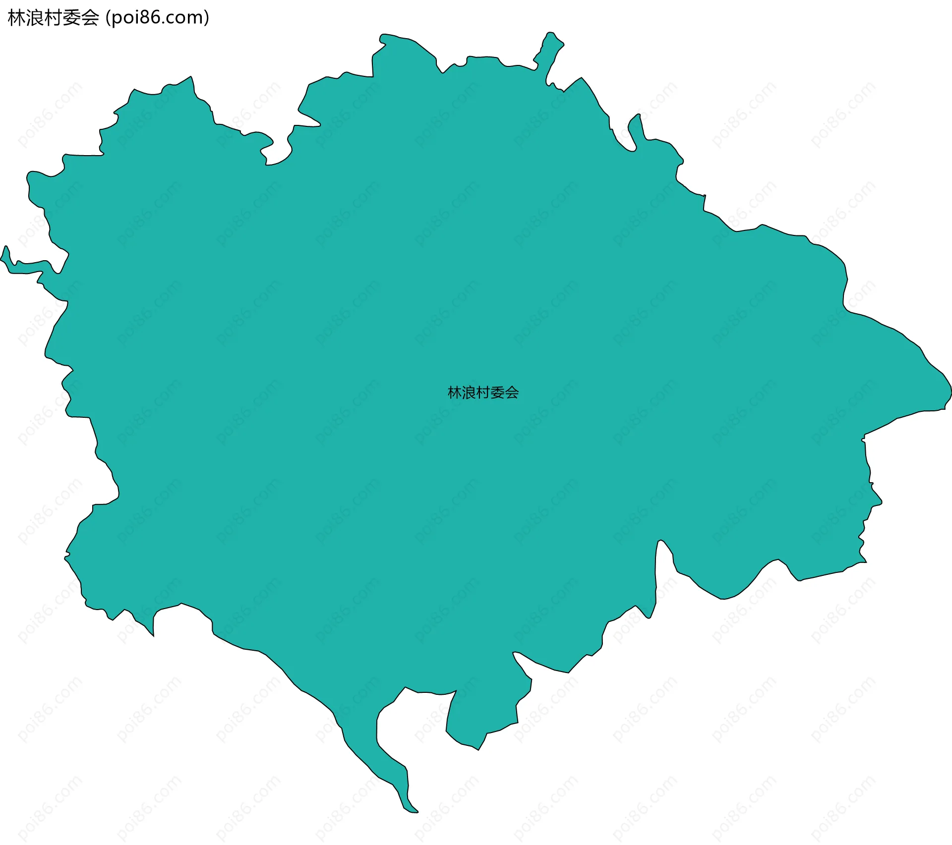 林浪村委会边界地图