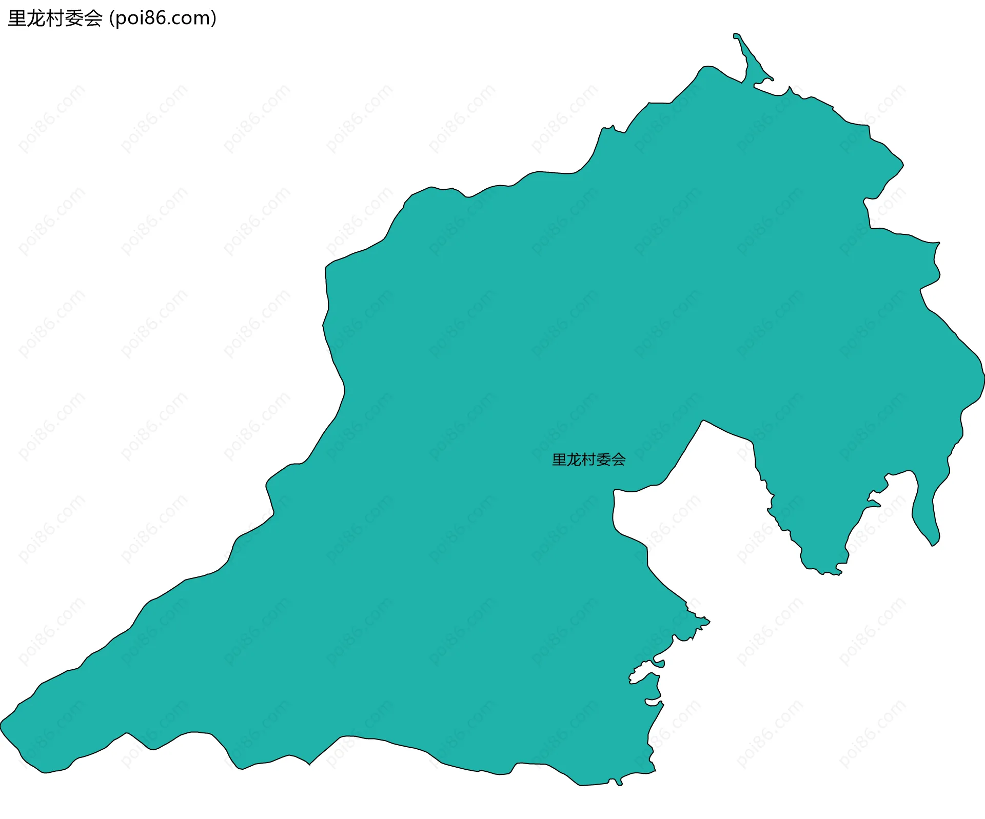 里龙村委会边界地图