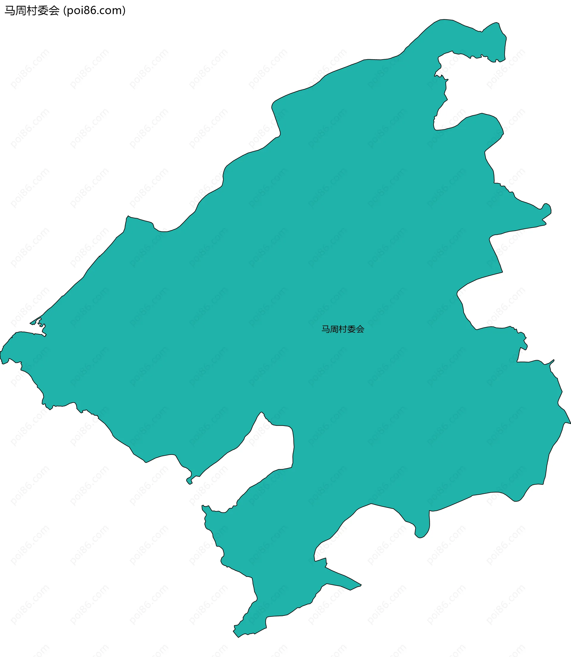 马周村委会边界地图