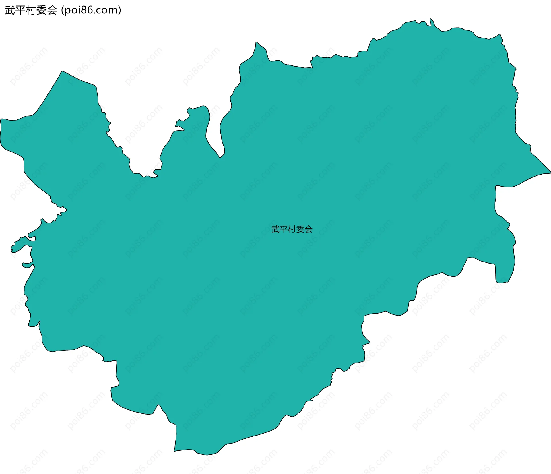 武平村委会边界地图