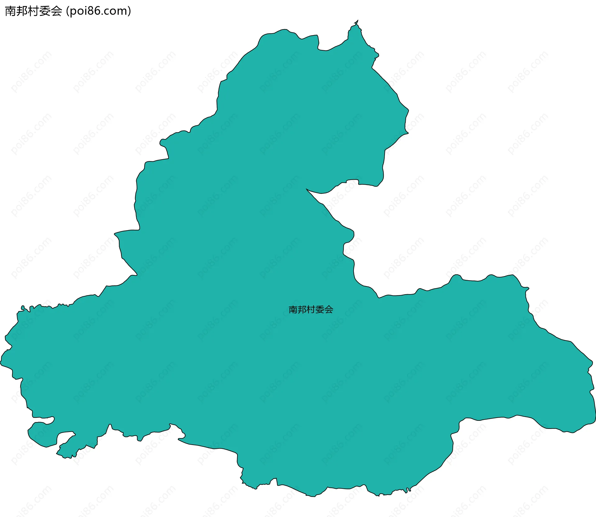 南邦村委会边界地图
