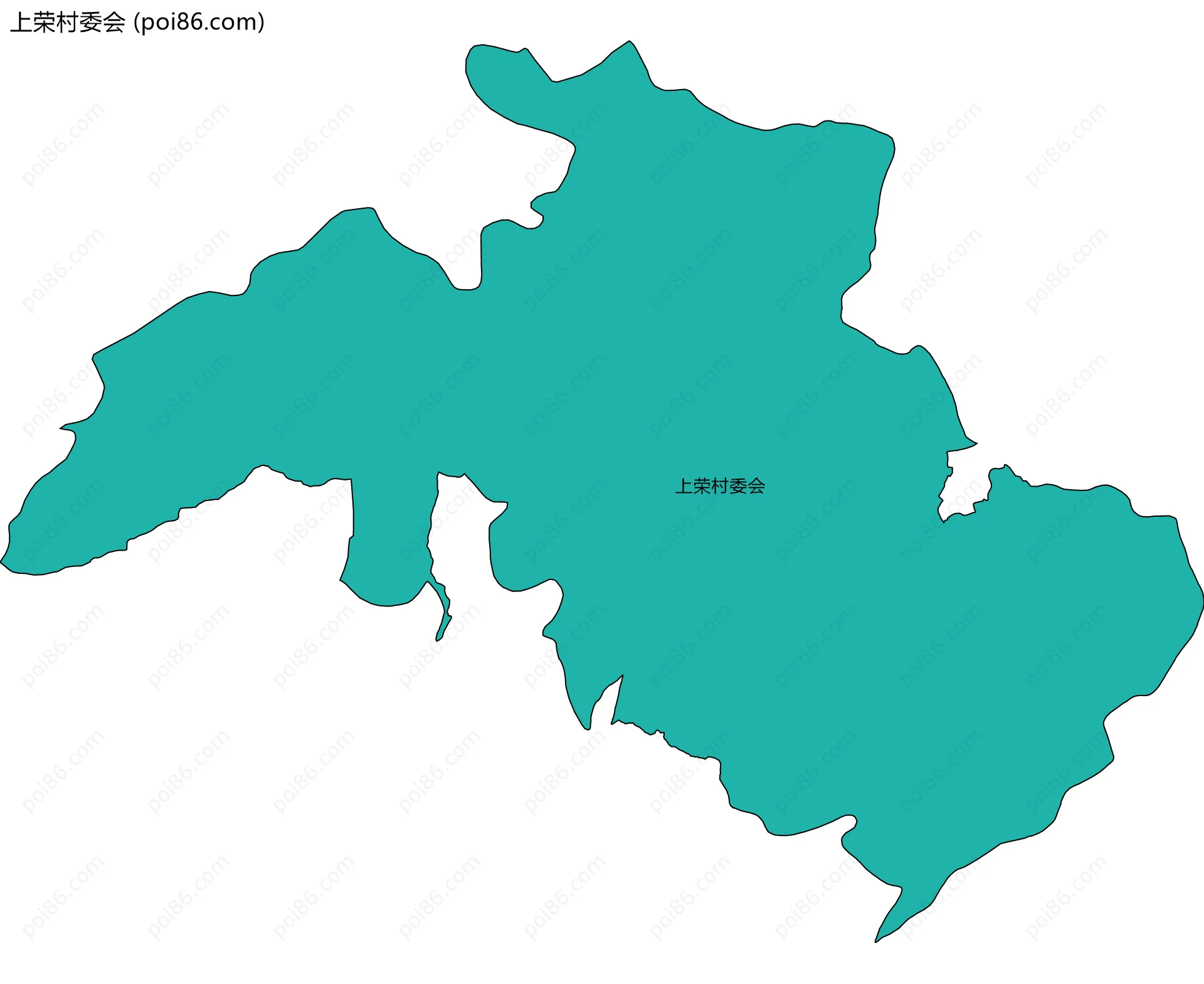 上荣村委会边界地图