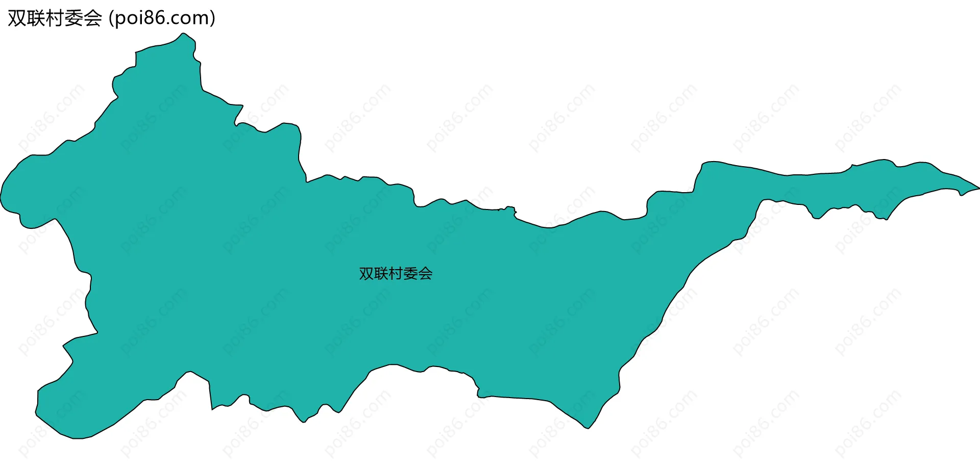 双联村委会边界地图