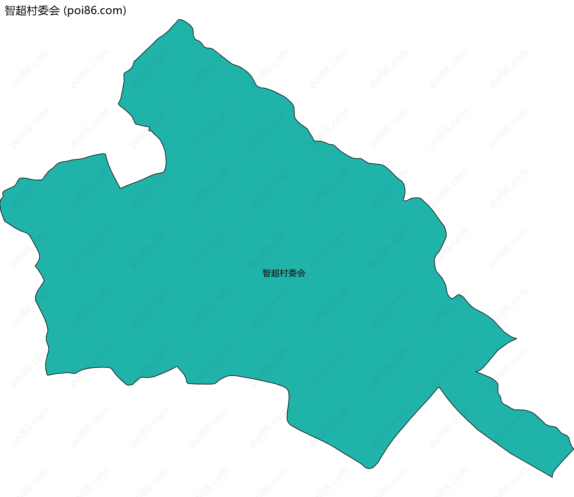 智超村委会边界地图