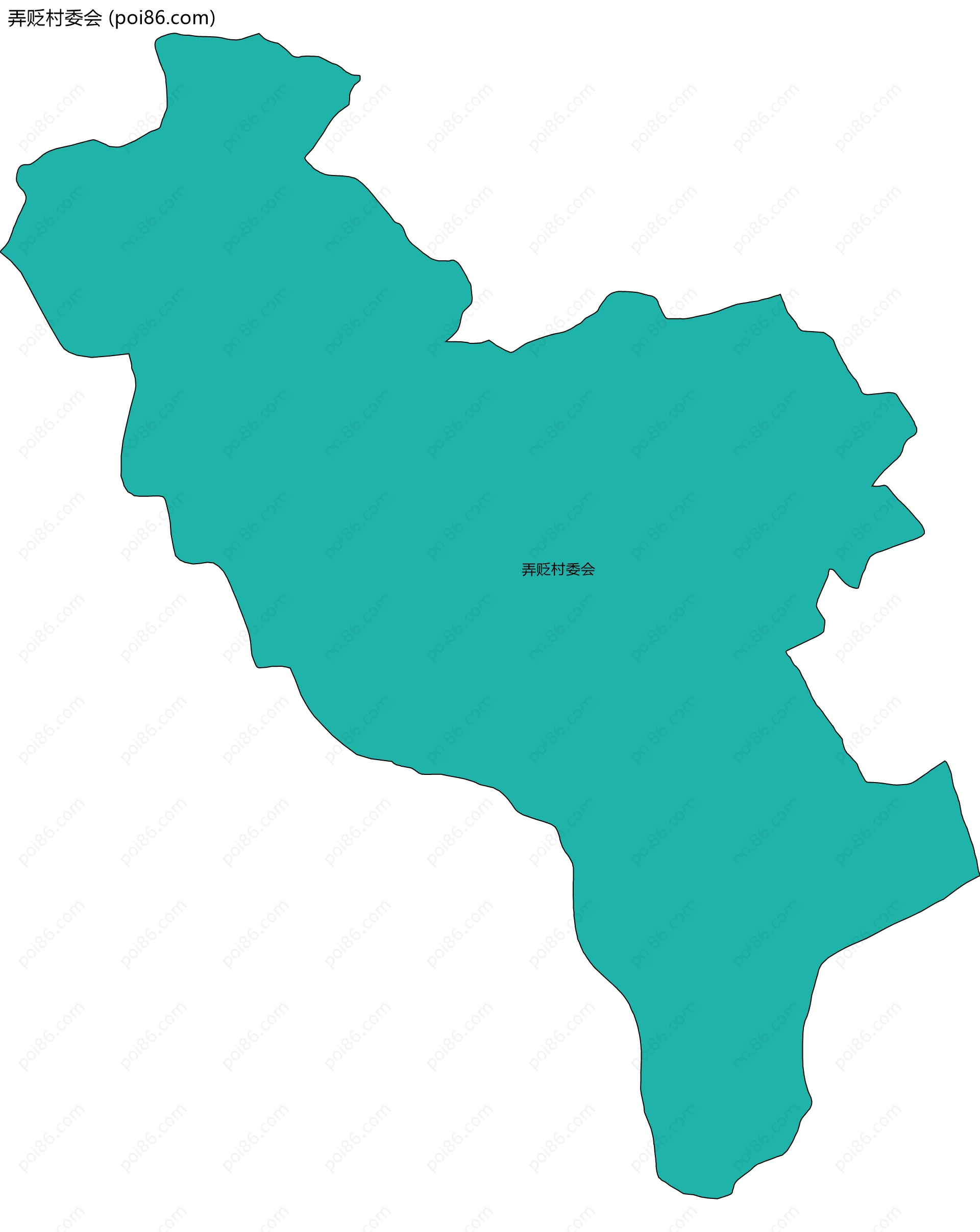 弄贬村委会边界地图