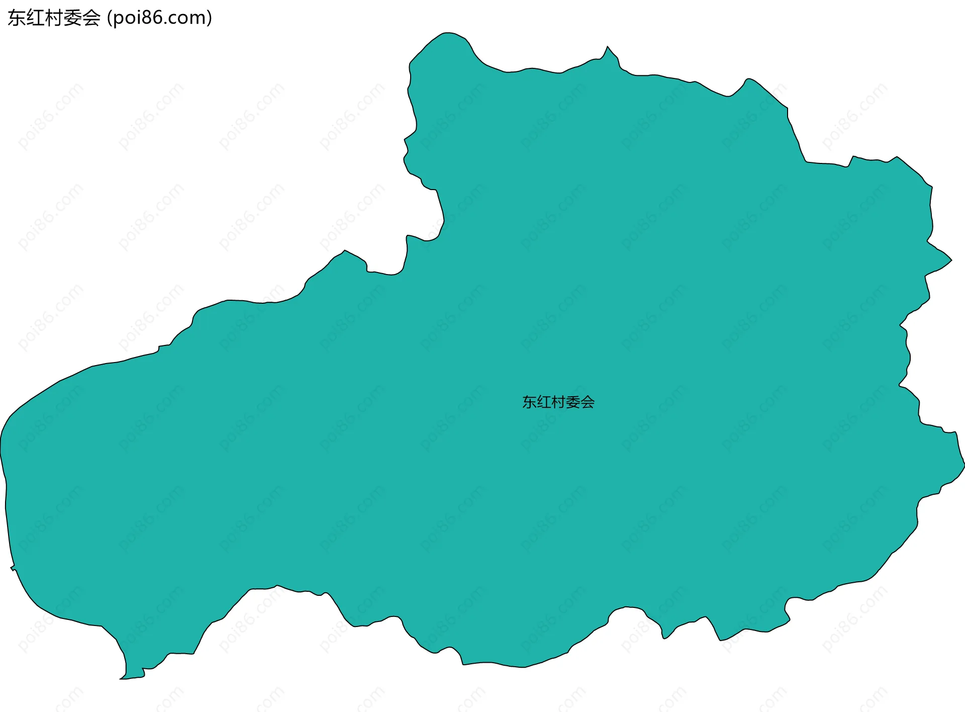 东红村委会边界地图