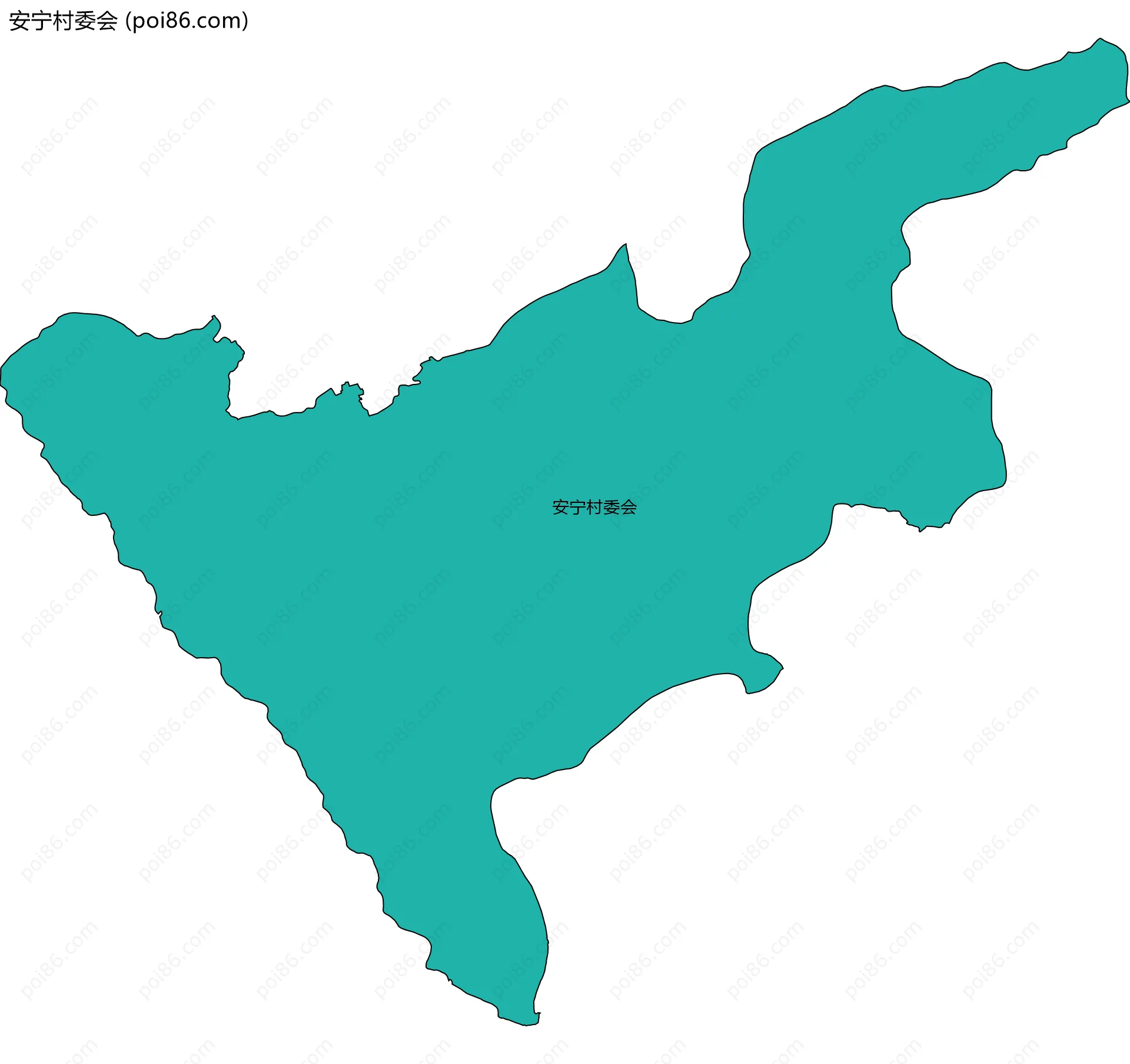 安宁村委会边界地图