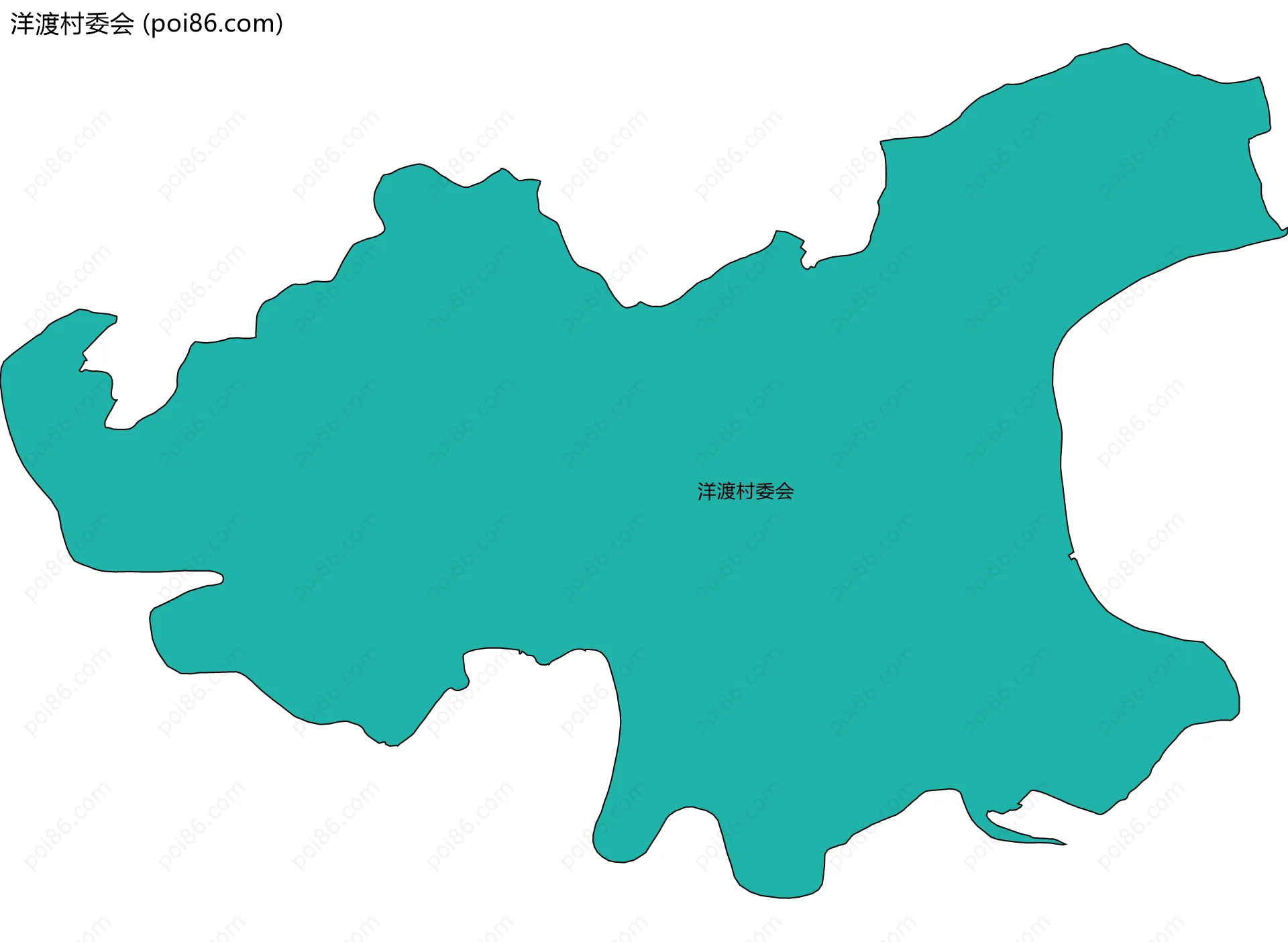 洋渡村委会边界地图