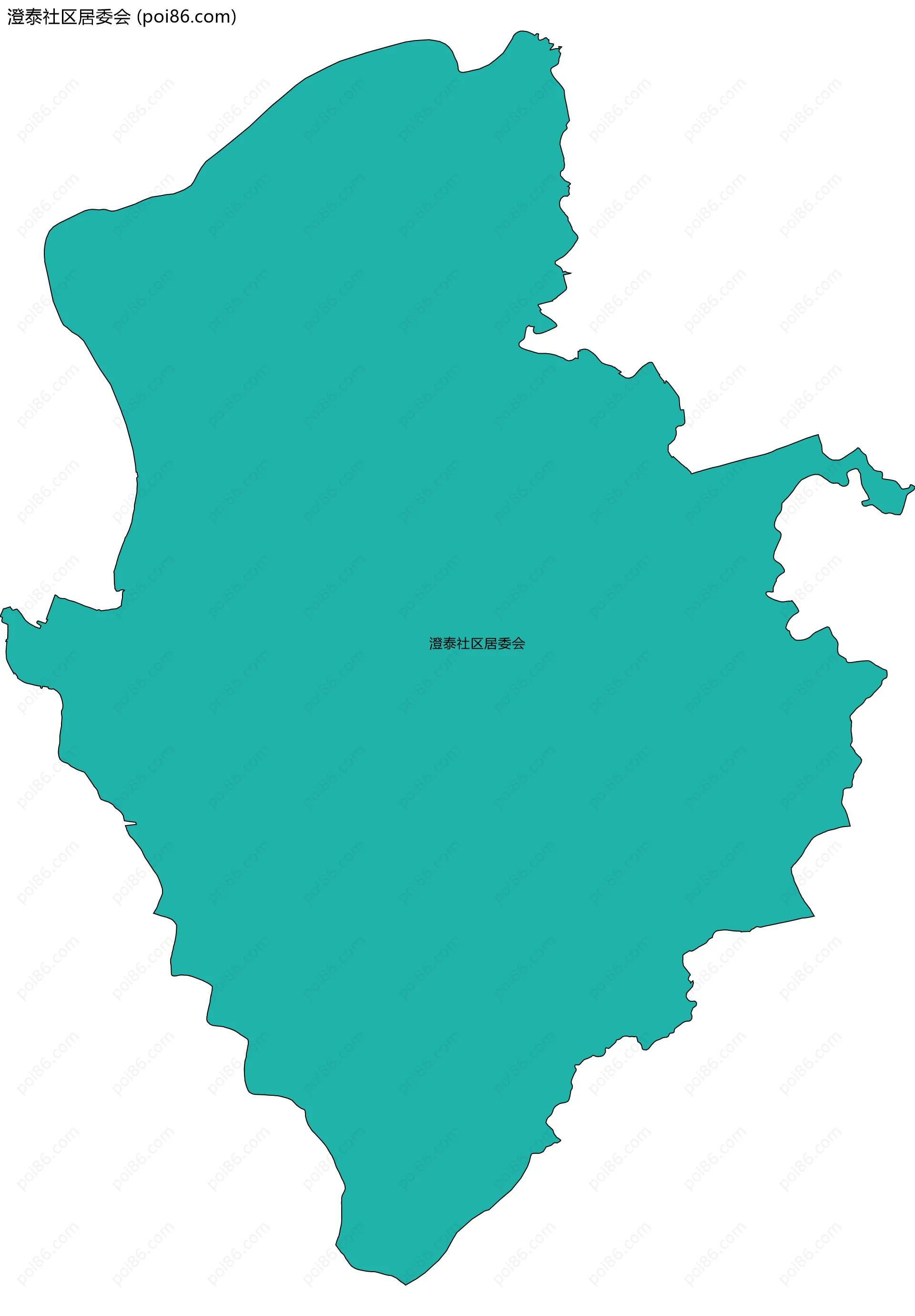 澄泰社区居委会边界地图
