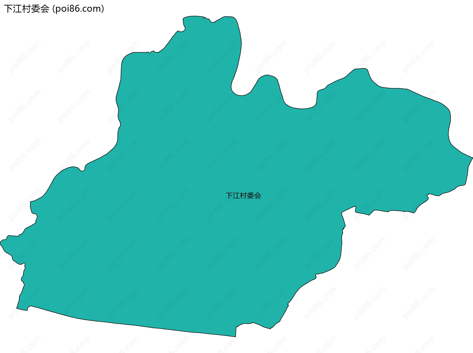 下江村委会边界地图