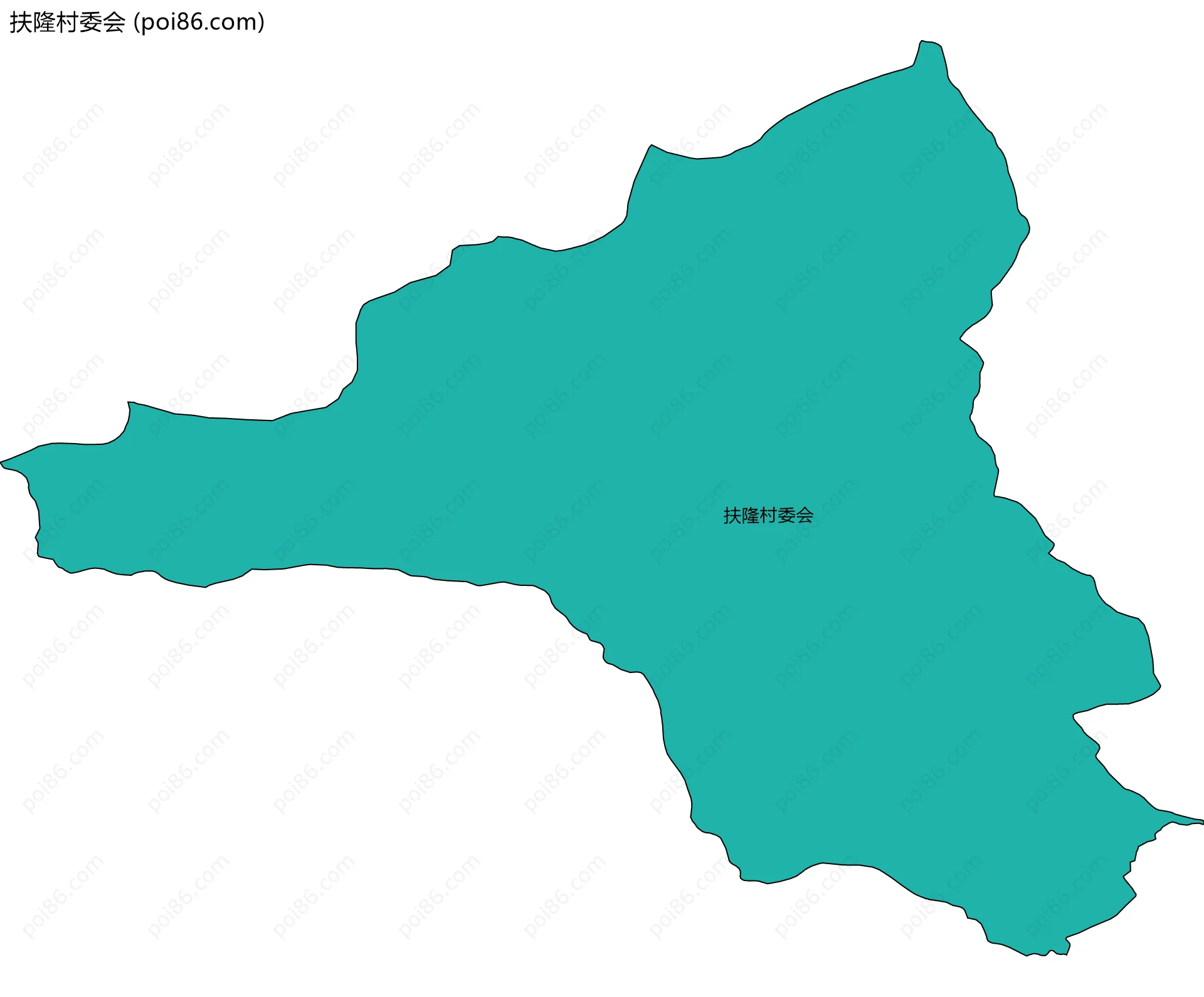 扶隆村委会边界地图