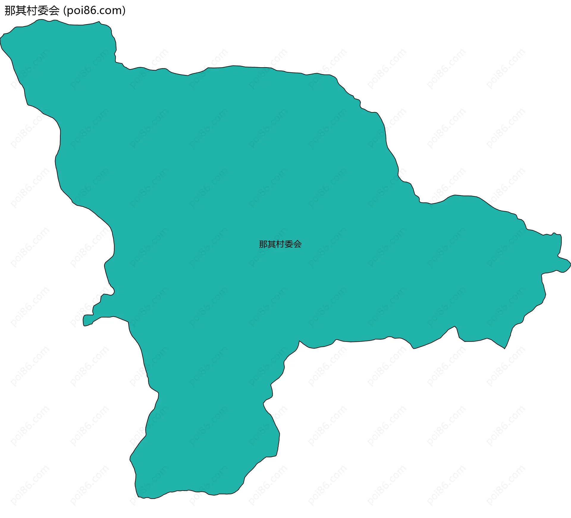 那其村委会边界地图