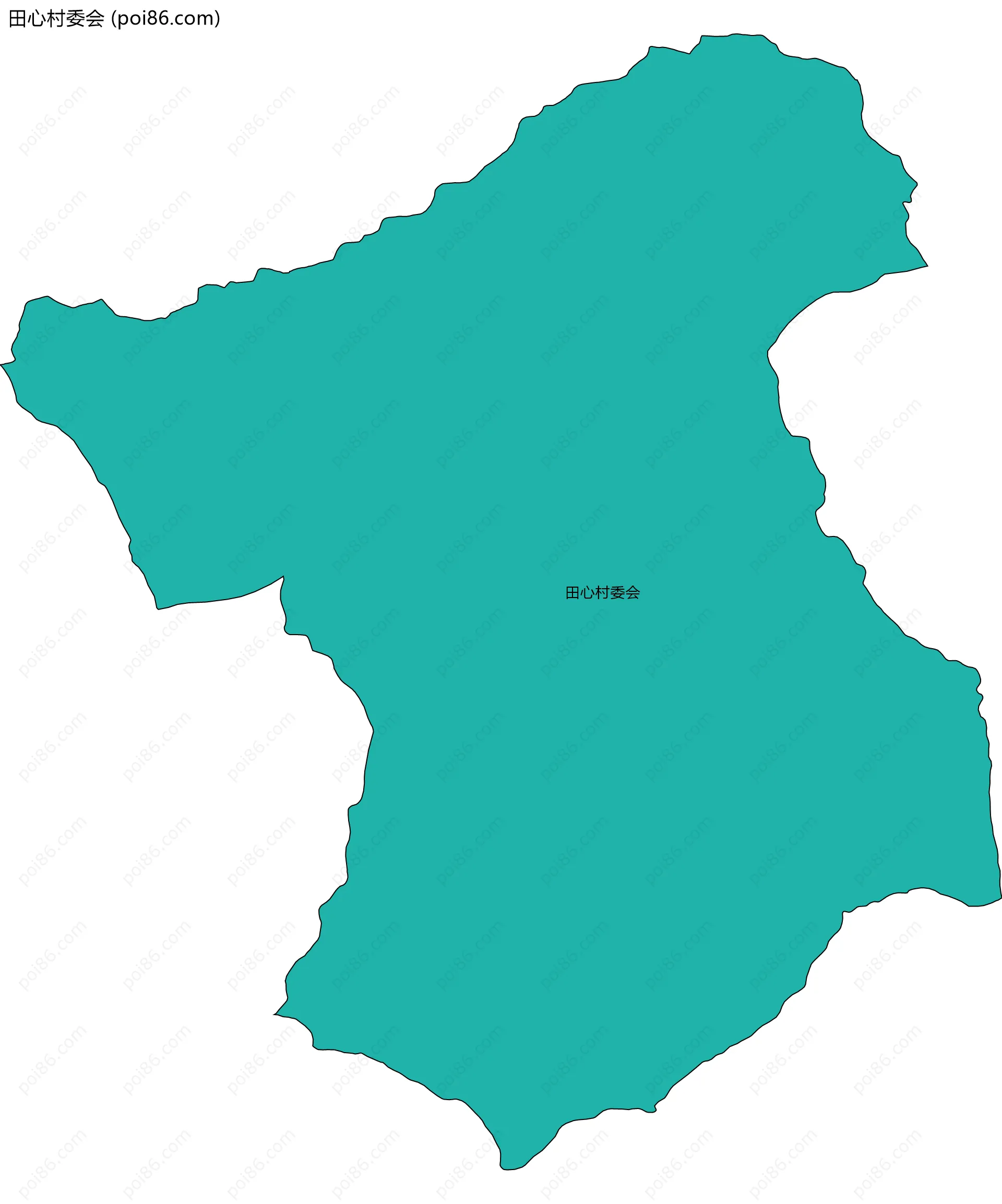 田心村委会边界地图