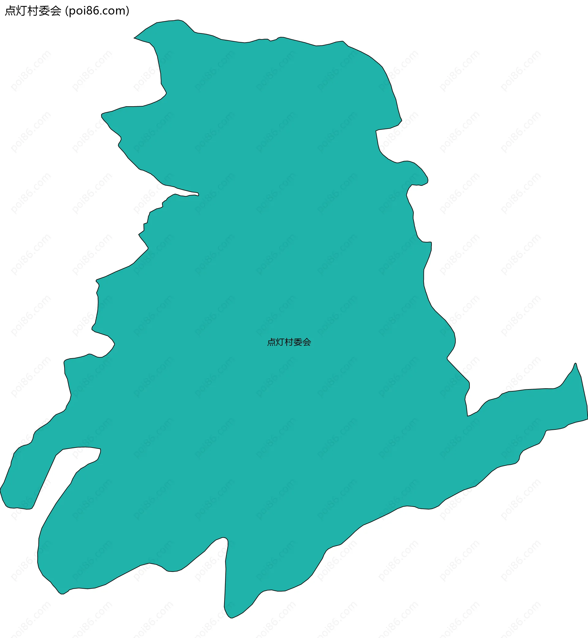 点灯村委会边界地图