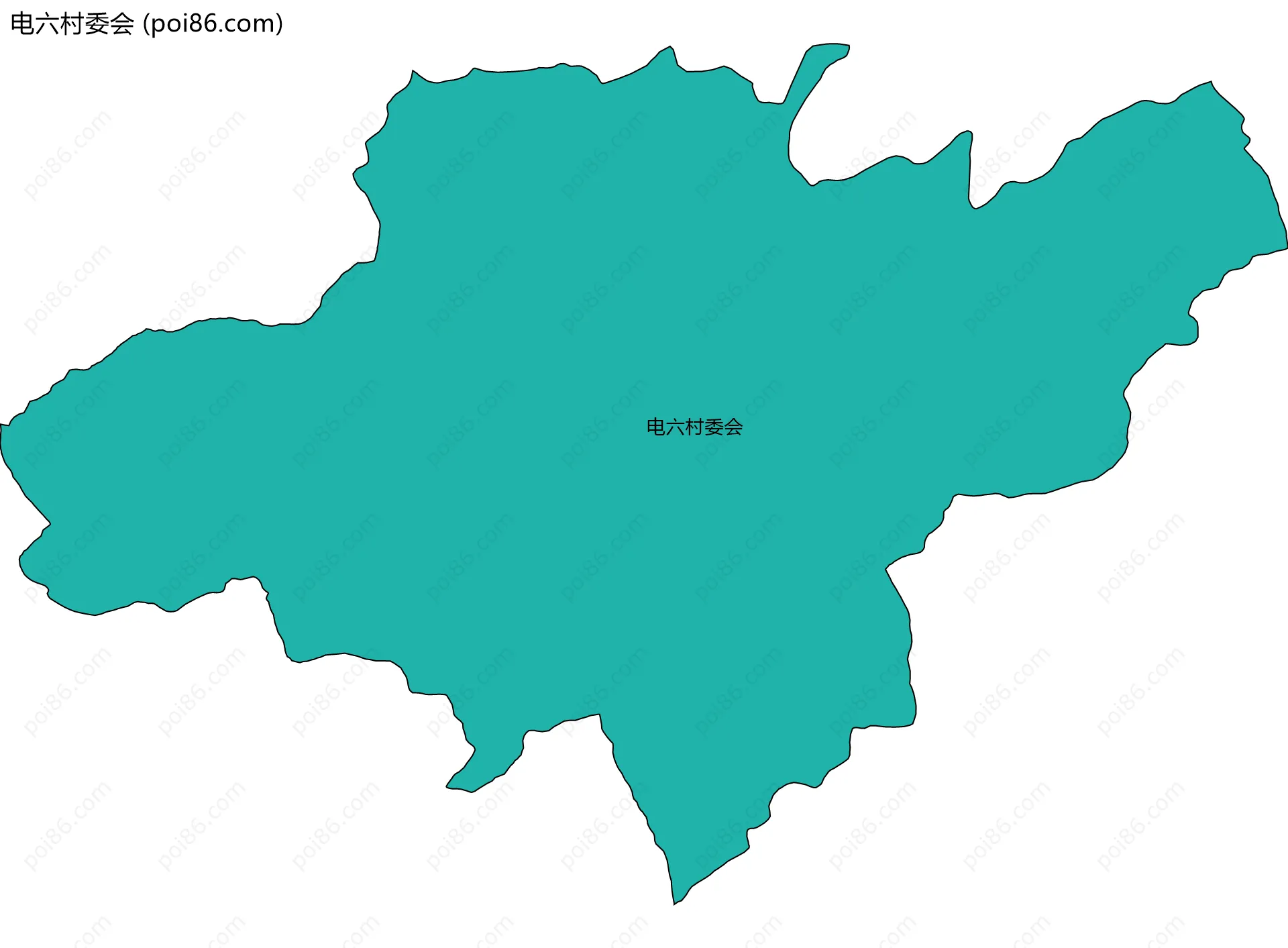 电六村委会边界地图