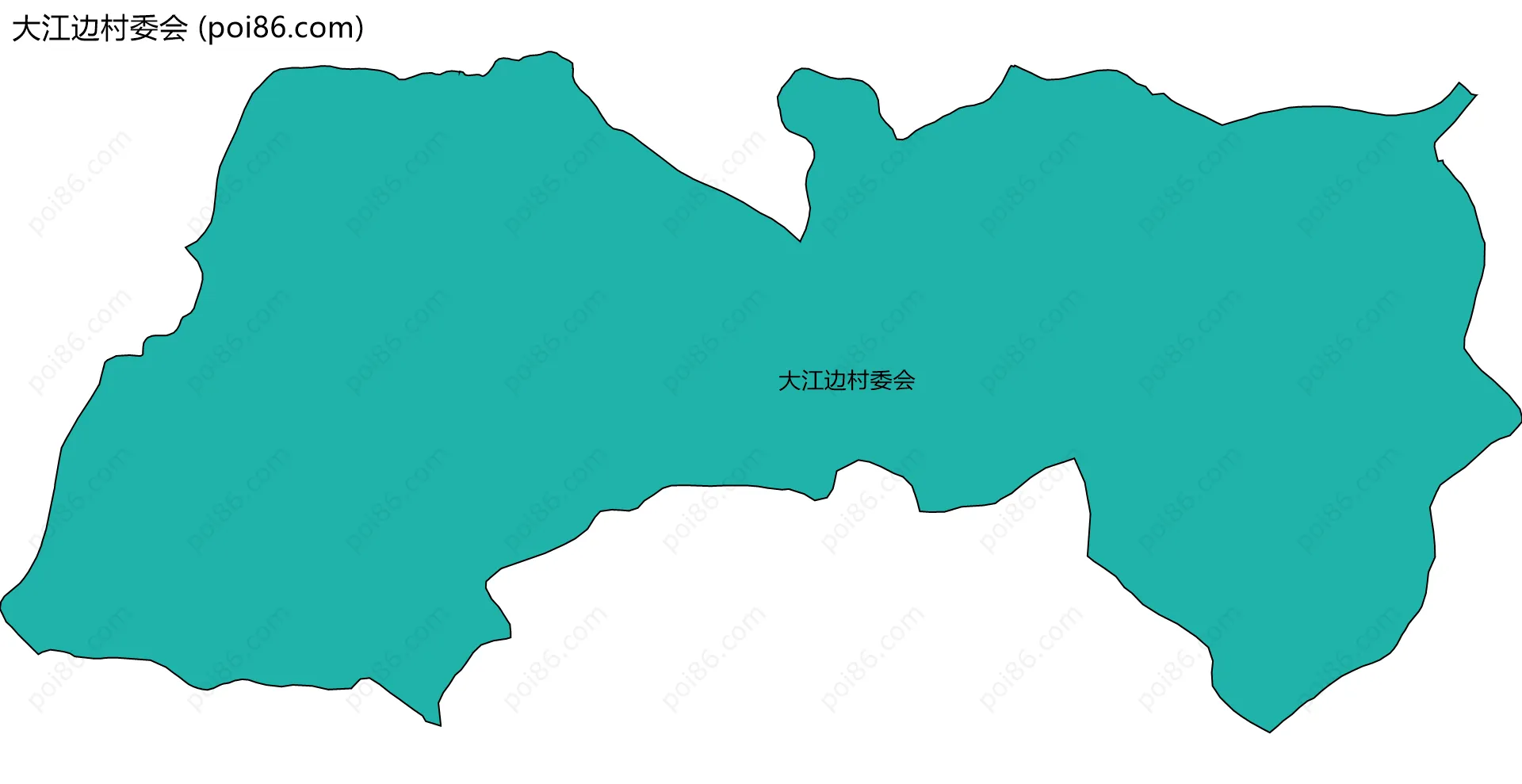 大江边村委会边界地图