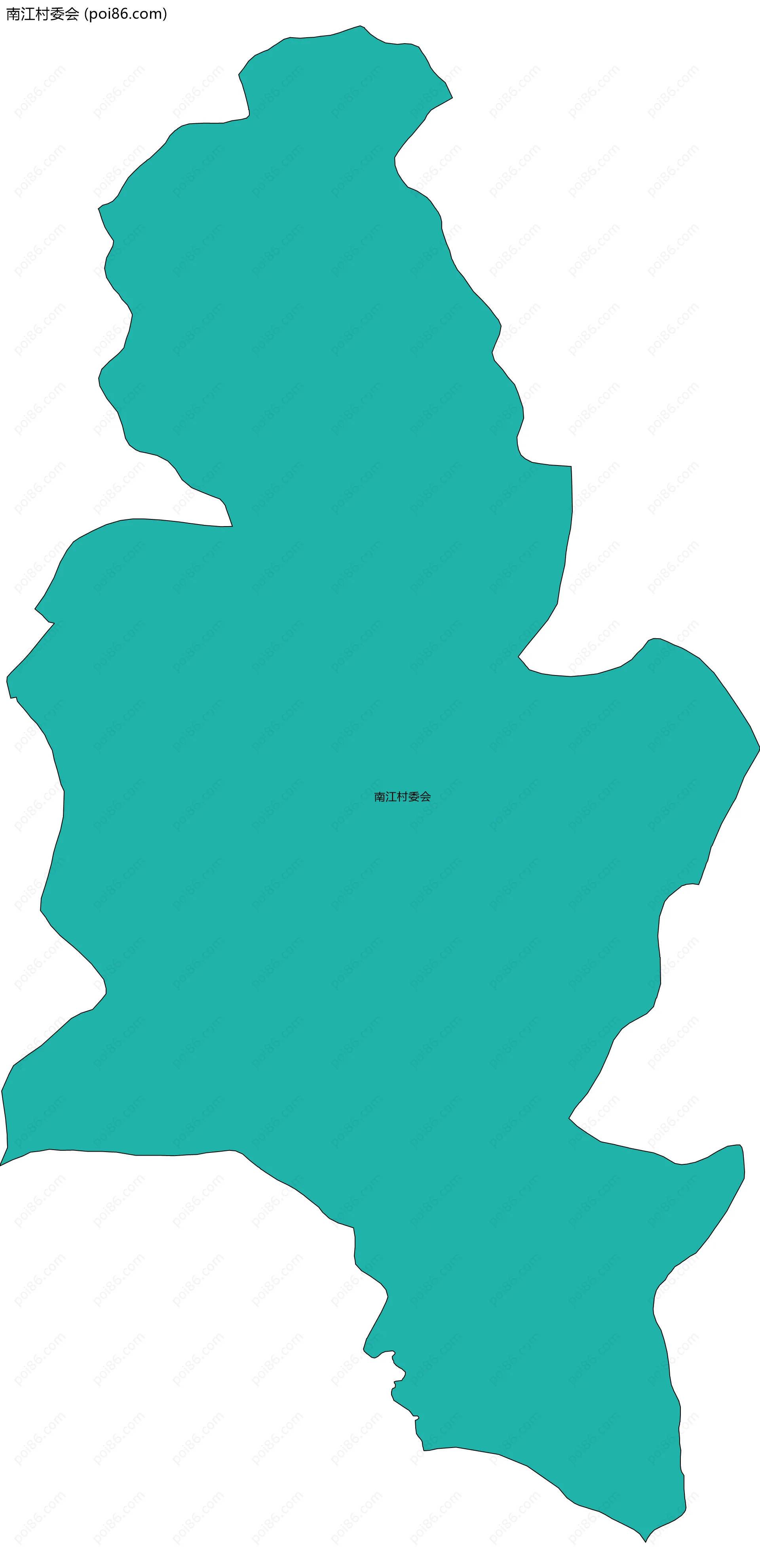 南江村委会边界地图