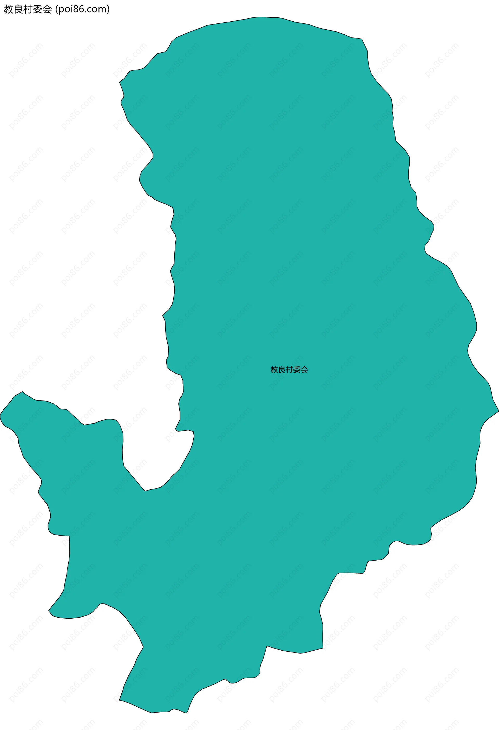 教良村委会边界地图