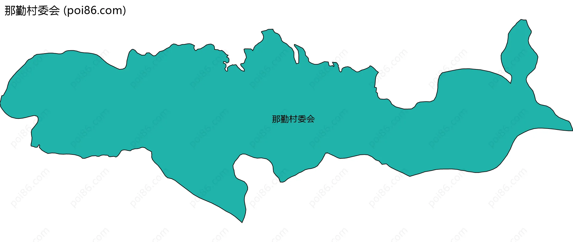 那勤村委会边界地图