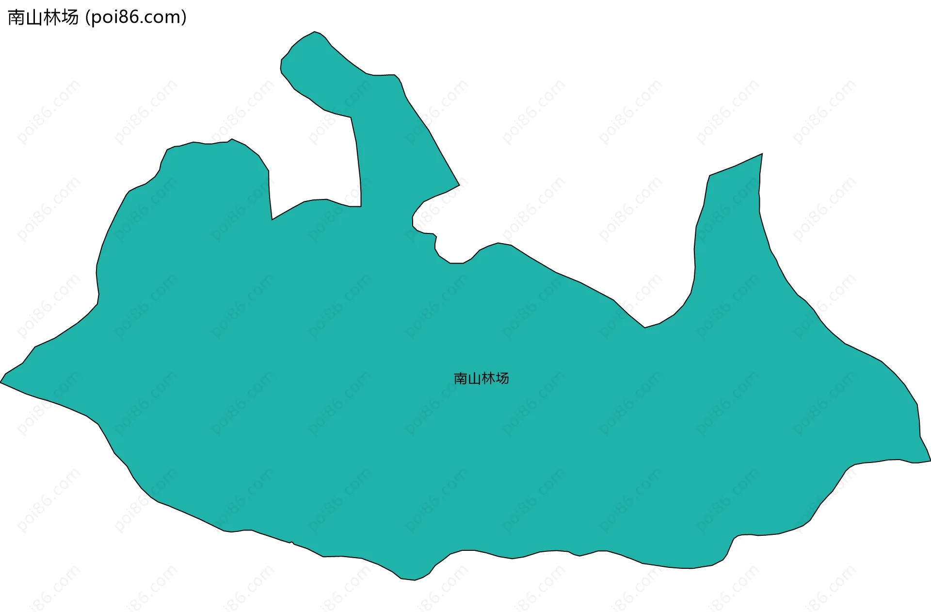 南山林场边界地图