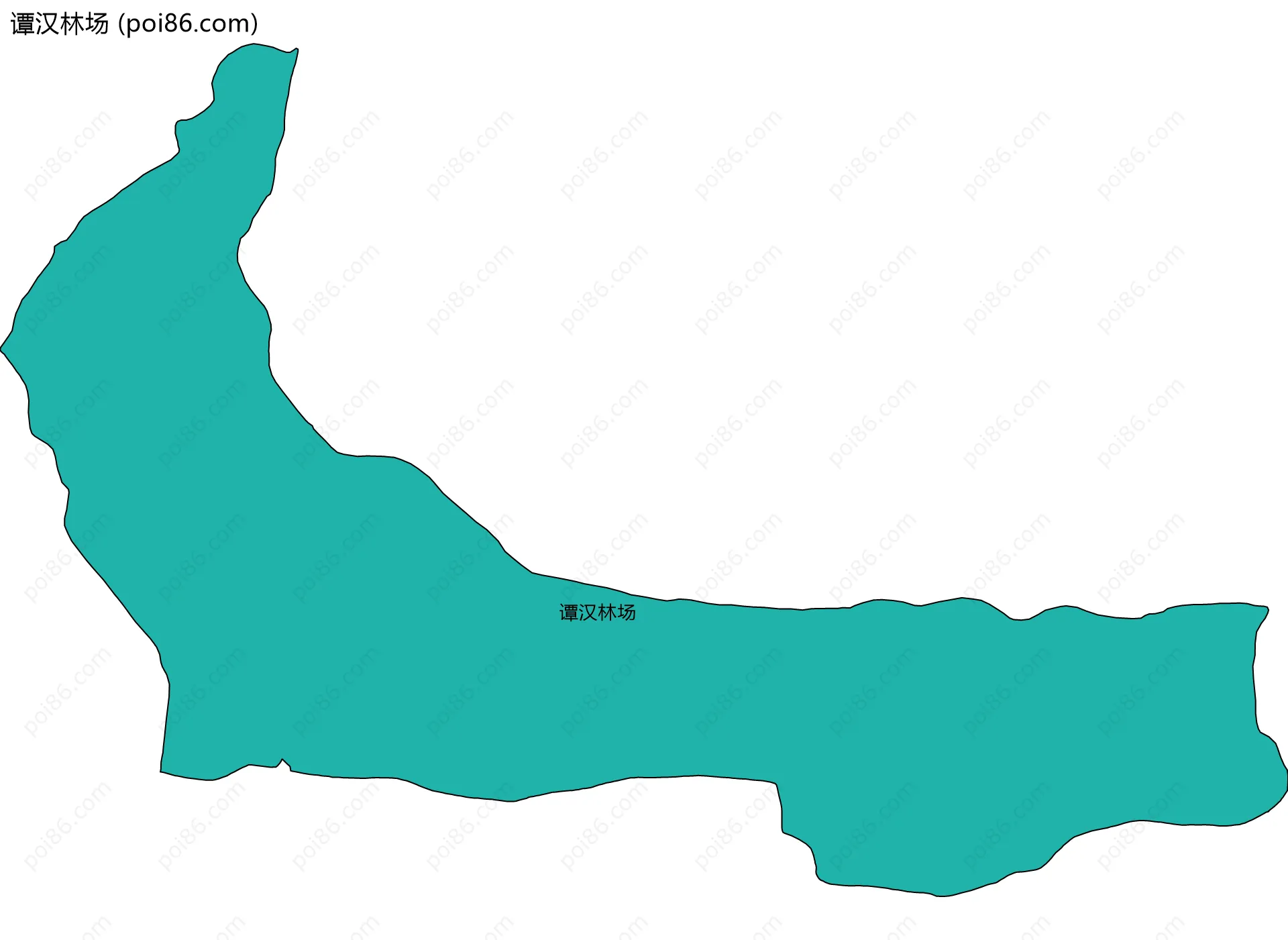 谭汉林场边界地图