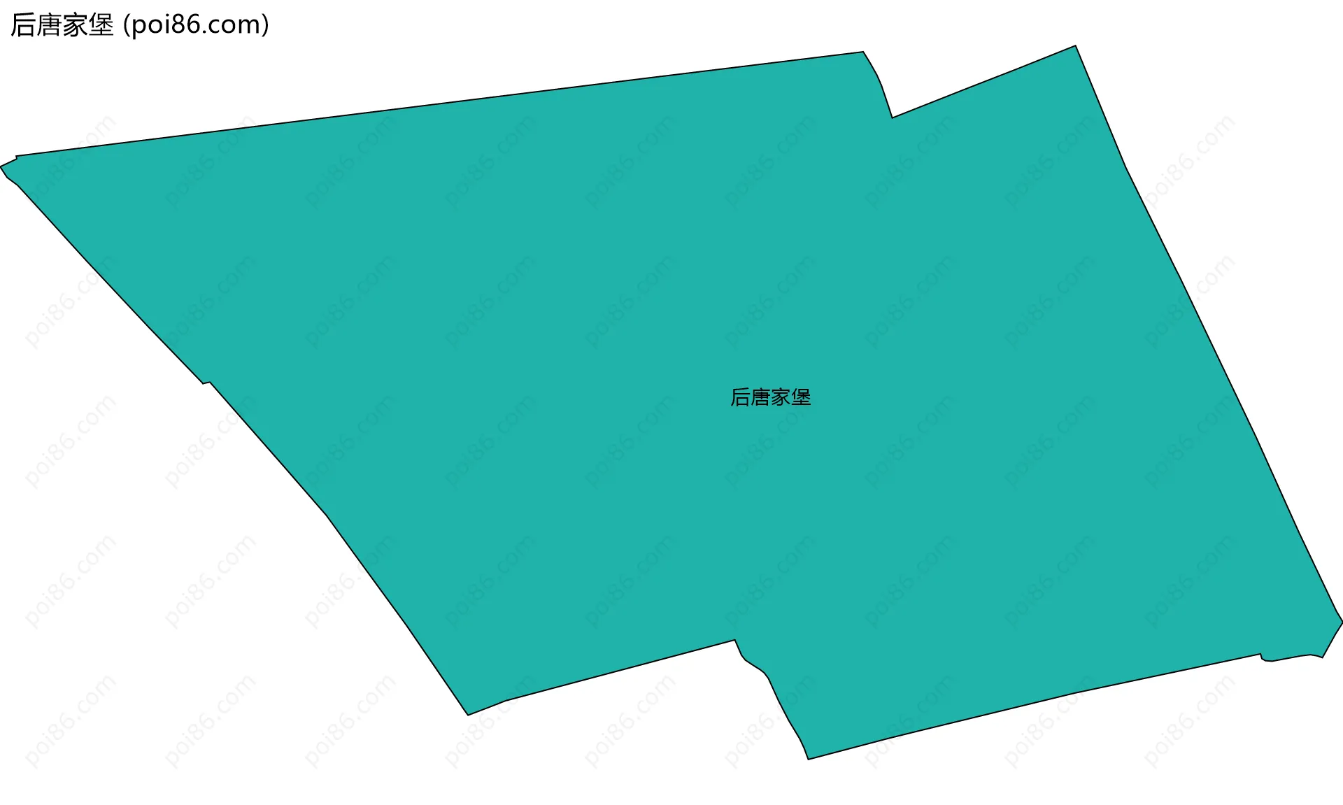 后唐家堡边界地图