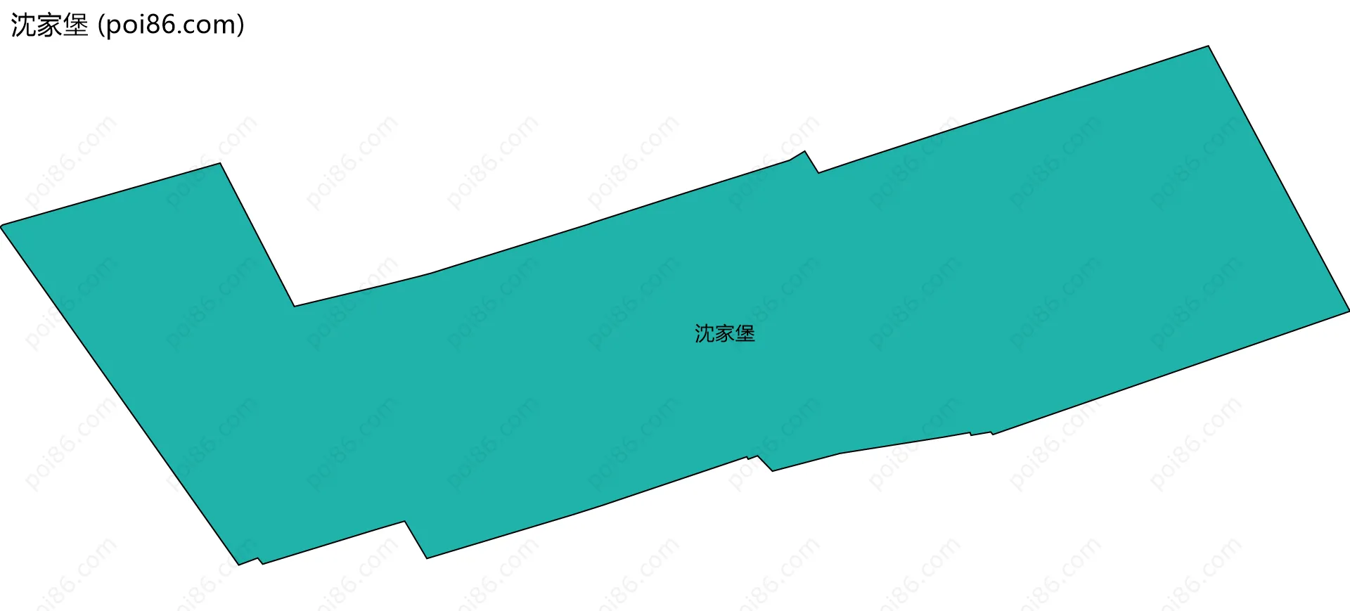 沈家堡边界地图