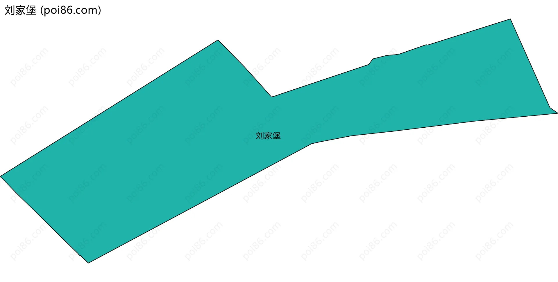 刘家堡边界地图