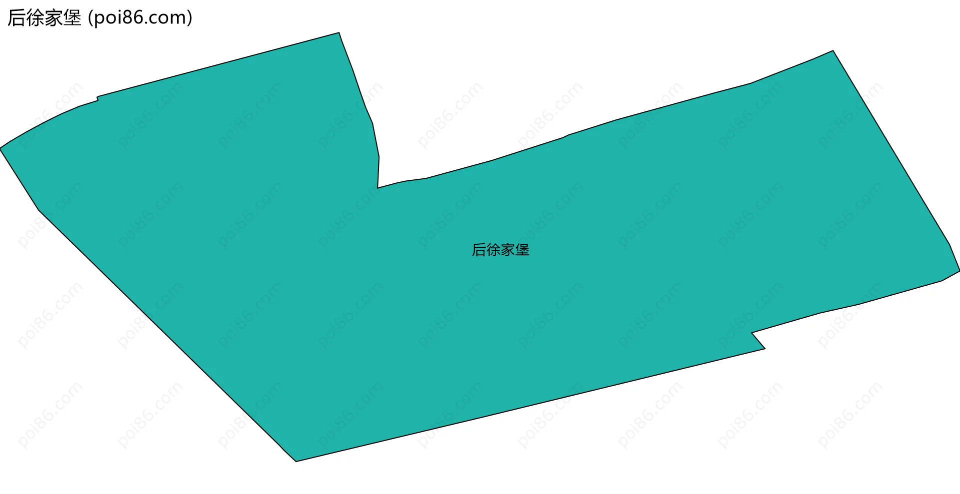 后徐家堡边界地图