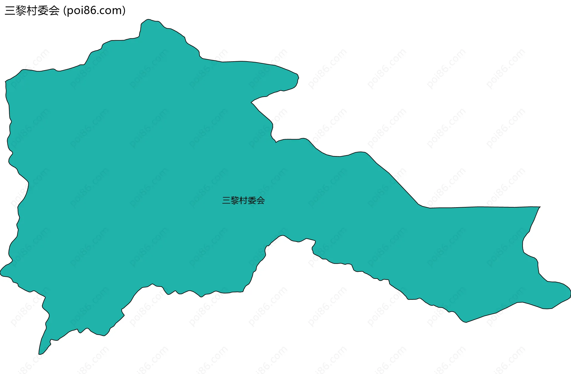 三黎村委会边界地图