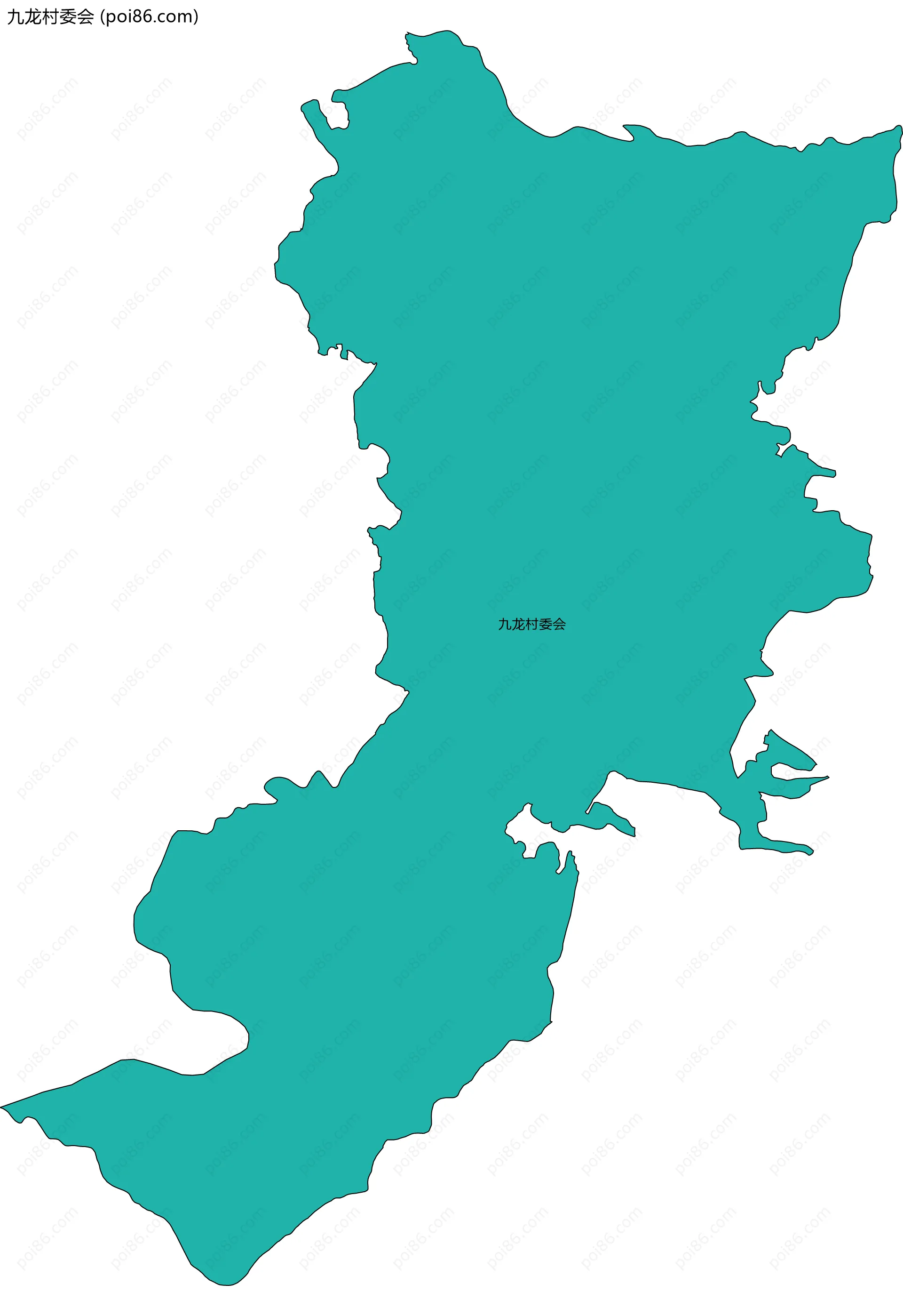 九龙村委会边界地图