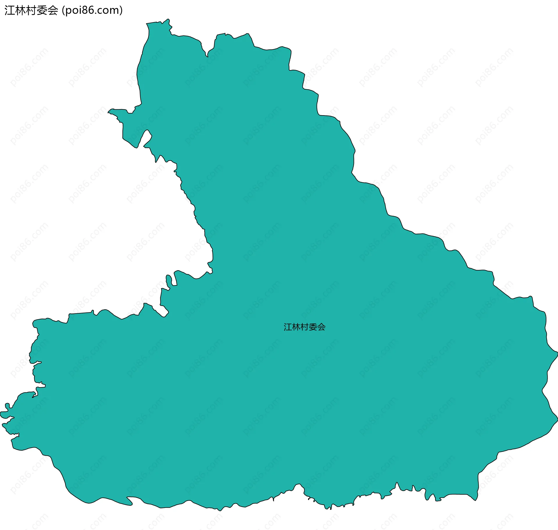 江林村委会边界地图