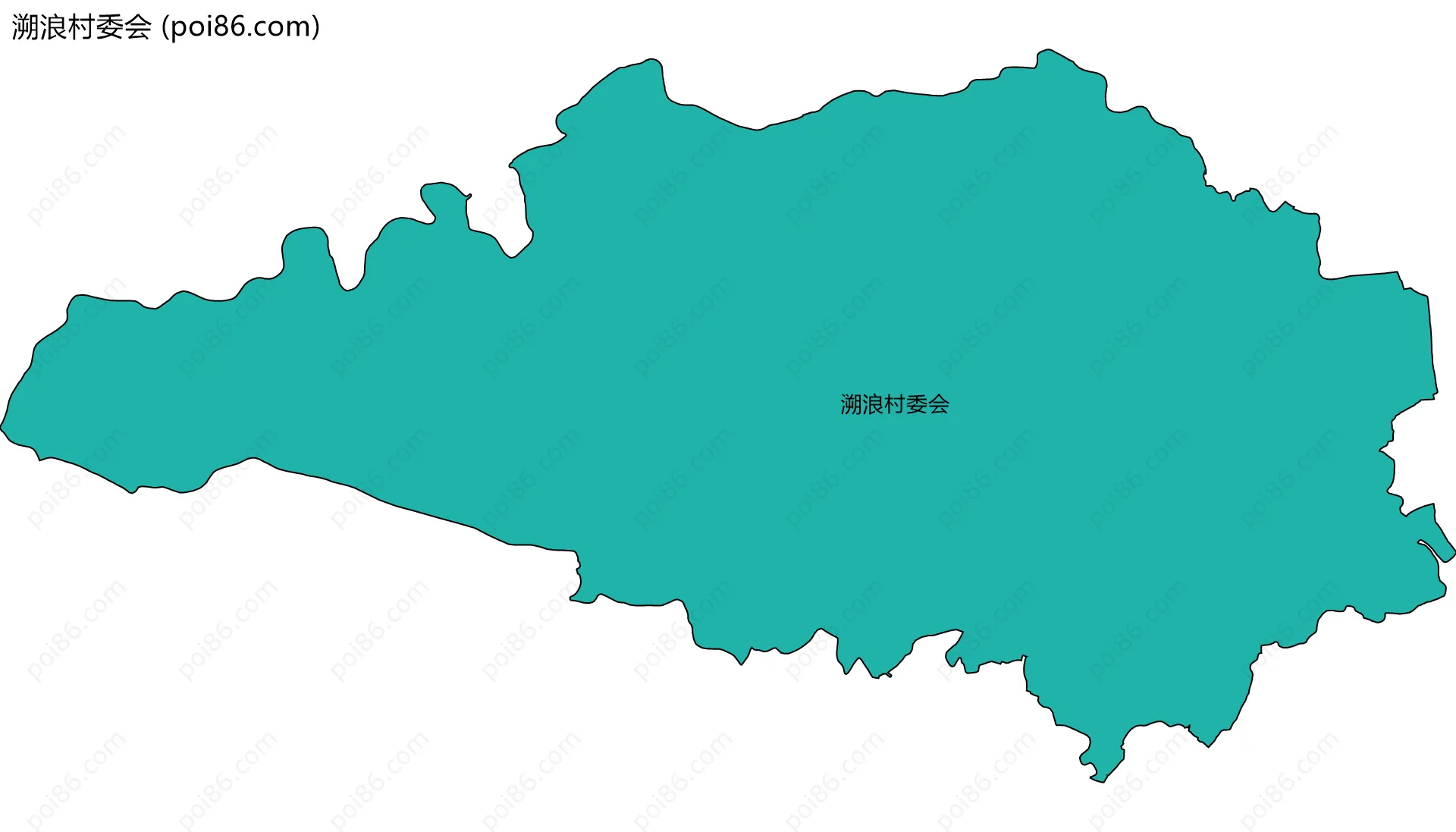 溯浪村委会边界地图