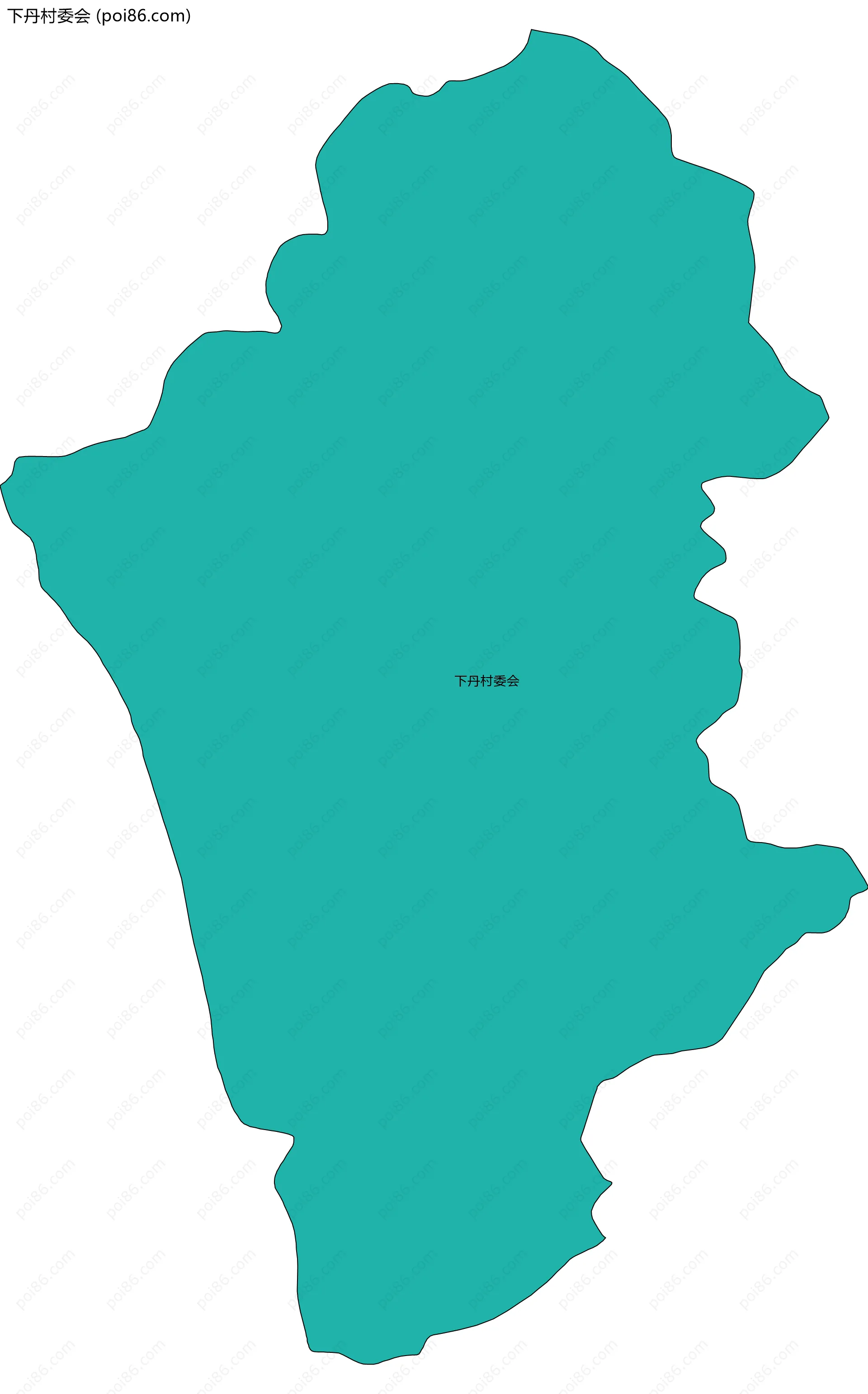 下丹村委会边界地图