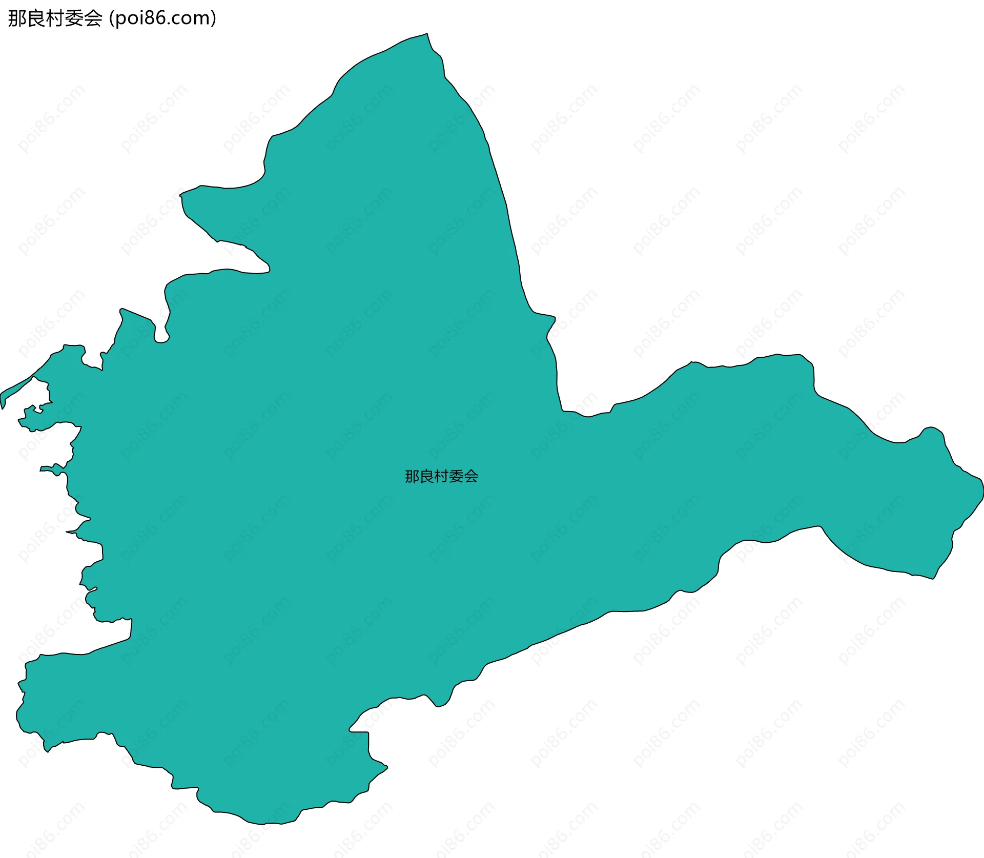 那良村委会边界地图