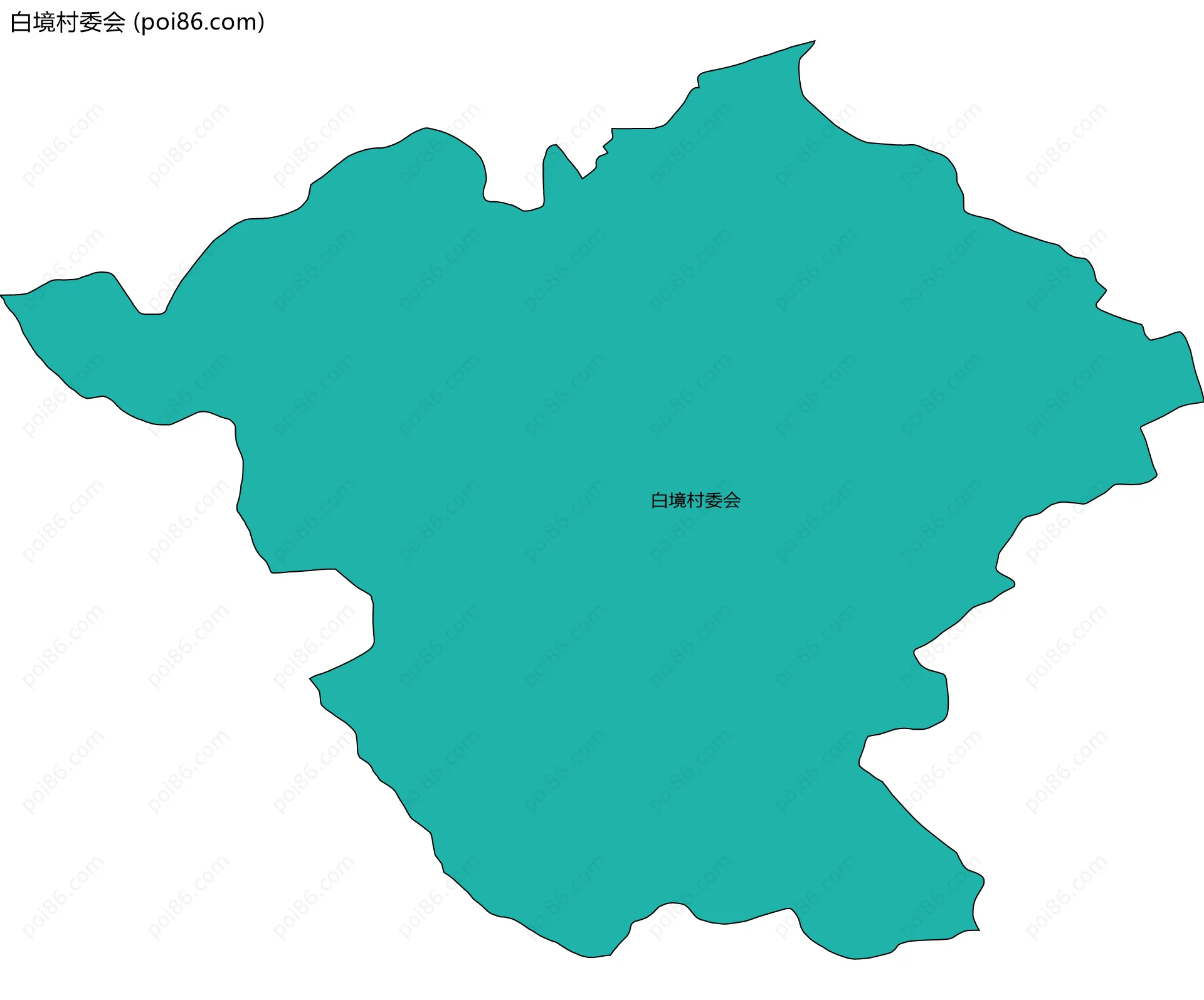白境村委会边界地图