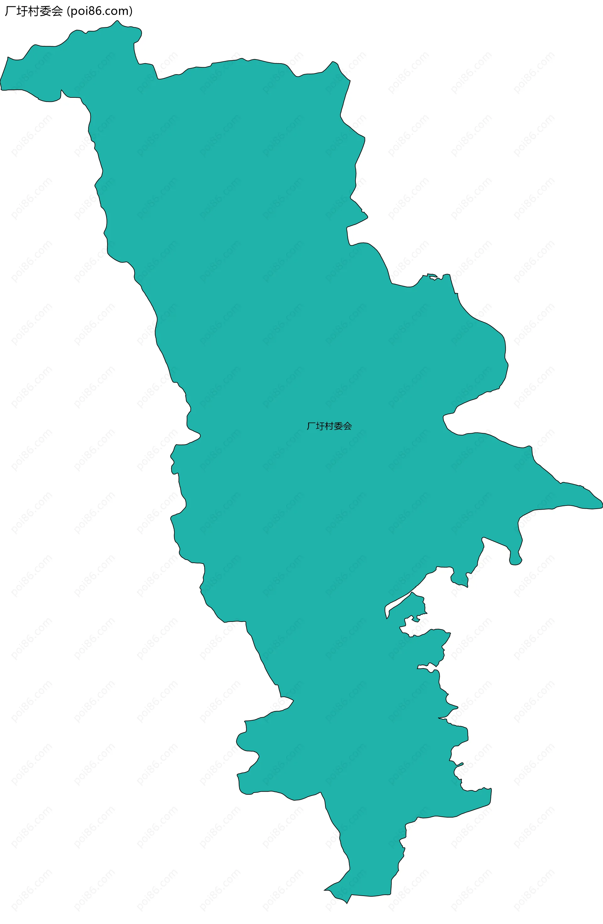 厂圩村委会边界地图