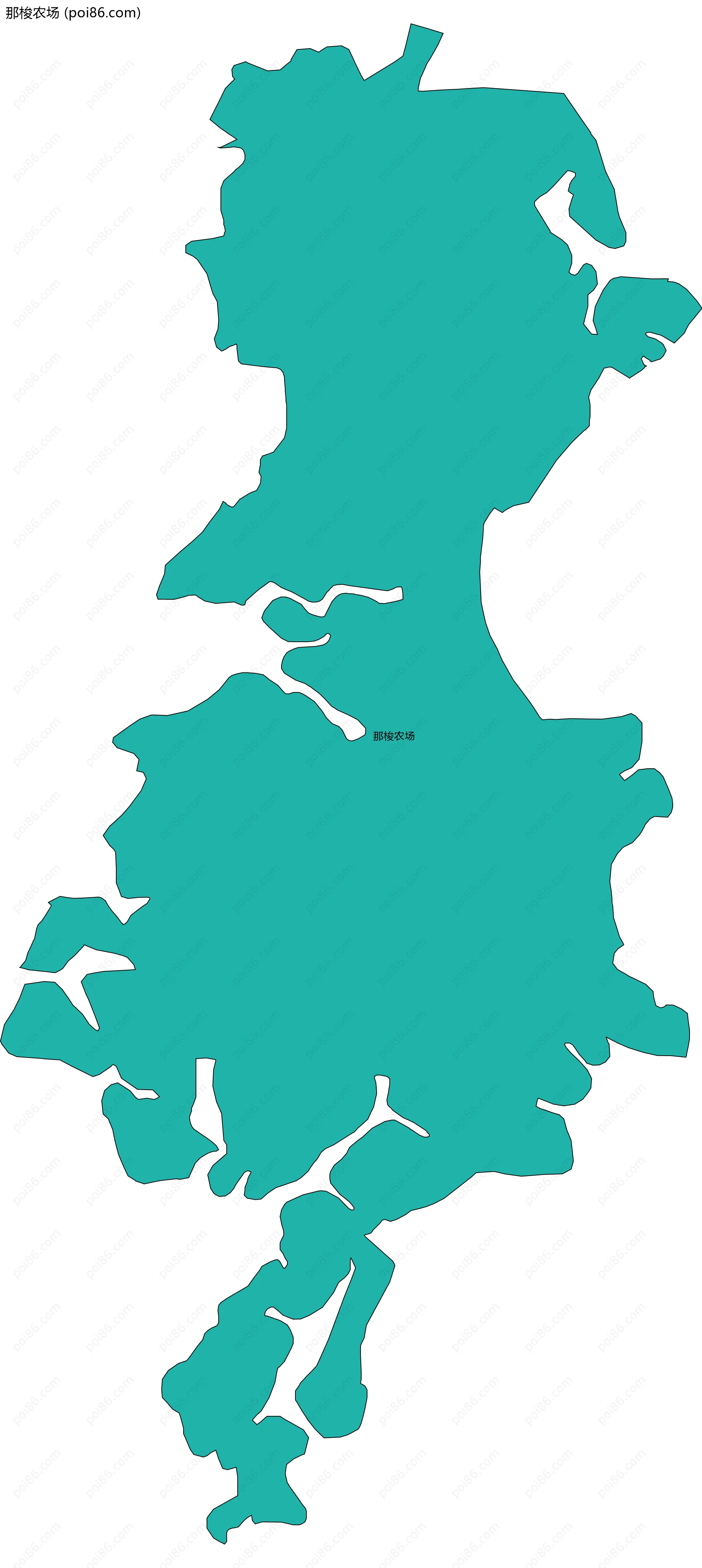 那梭农场边界地图(五级行政区划)