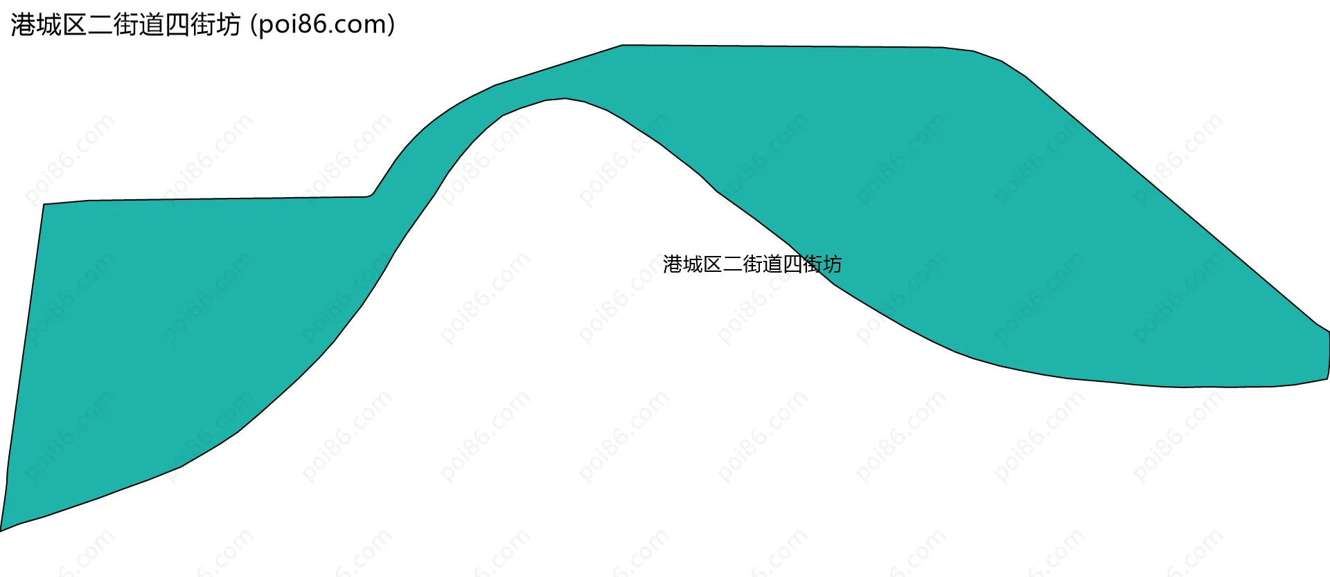 港城区二街道四街坊边界地图