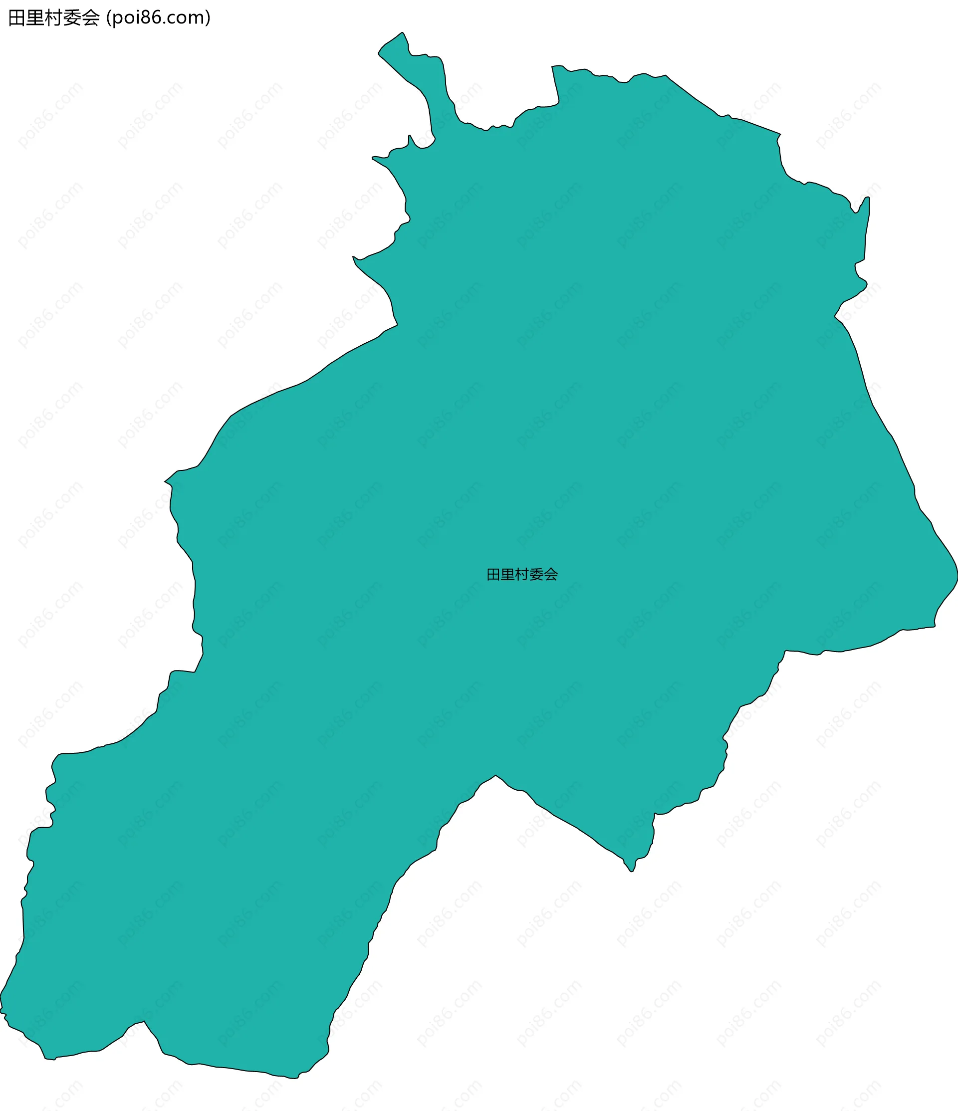田里村委会边界地图