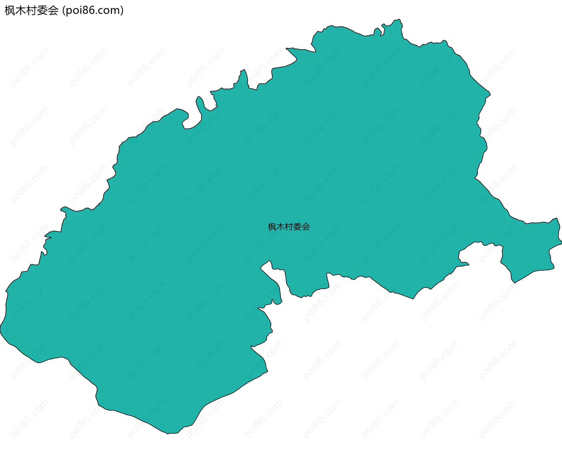 枫木村委会边界地图
