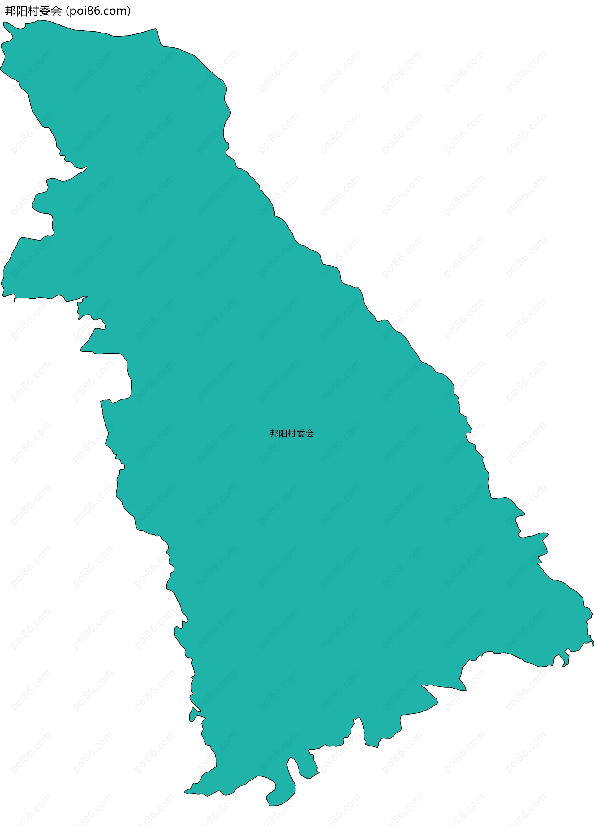 邦阳村委会边界地图