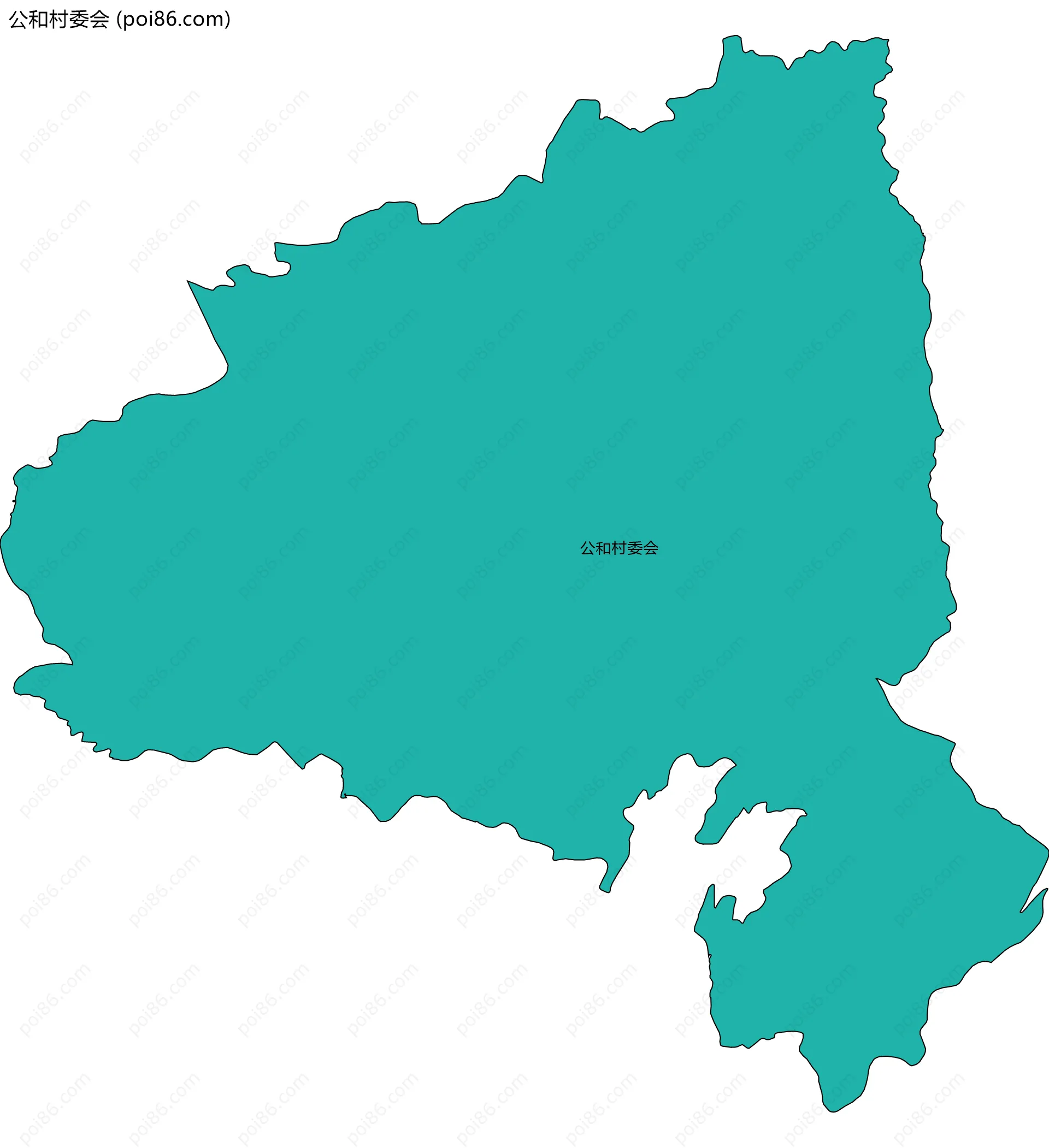 公和村委会边界地图