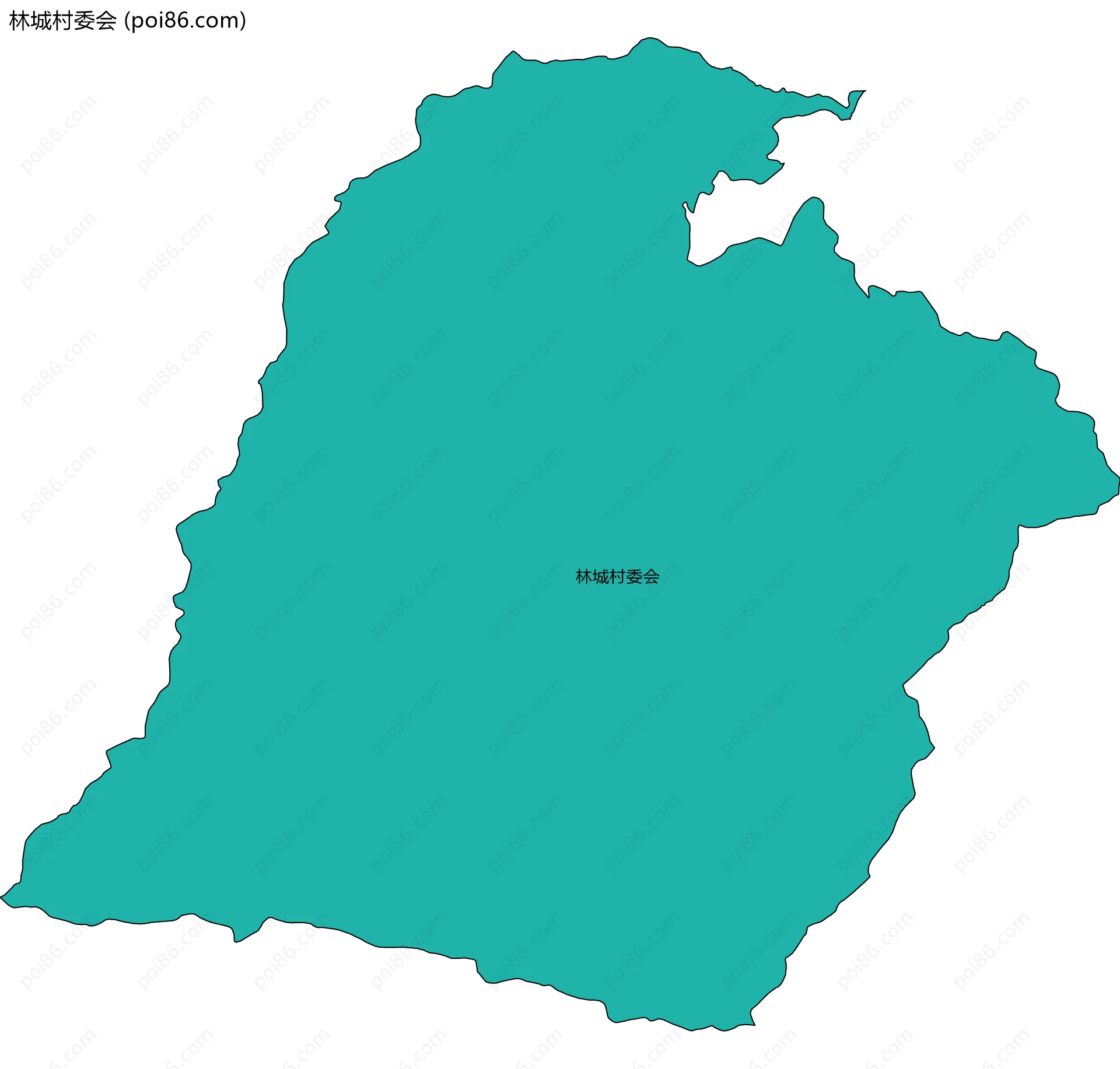 林城村委会边界地图