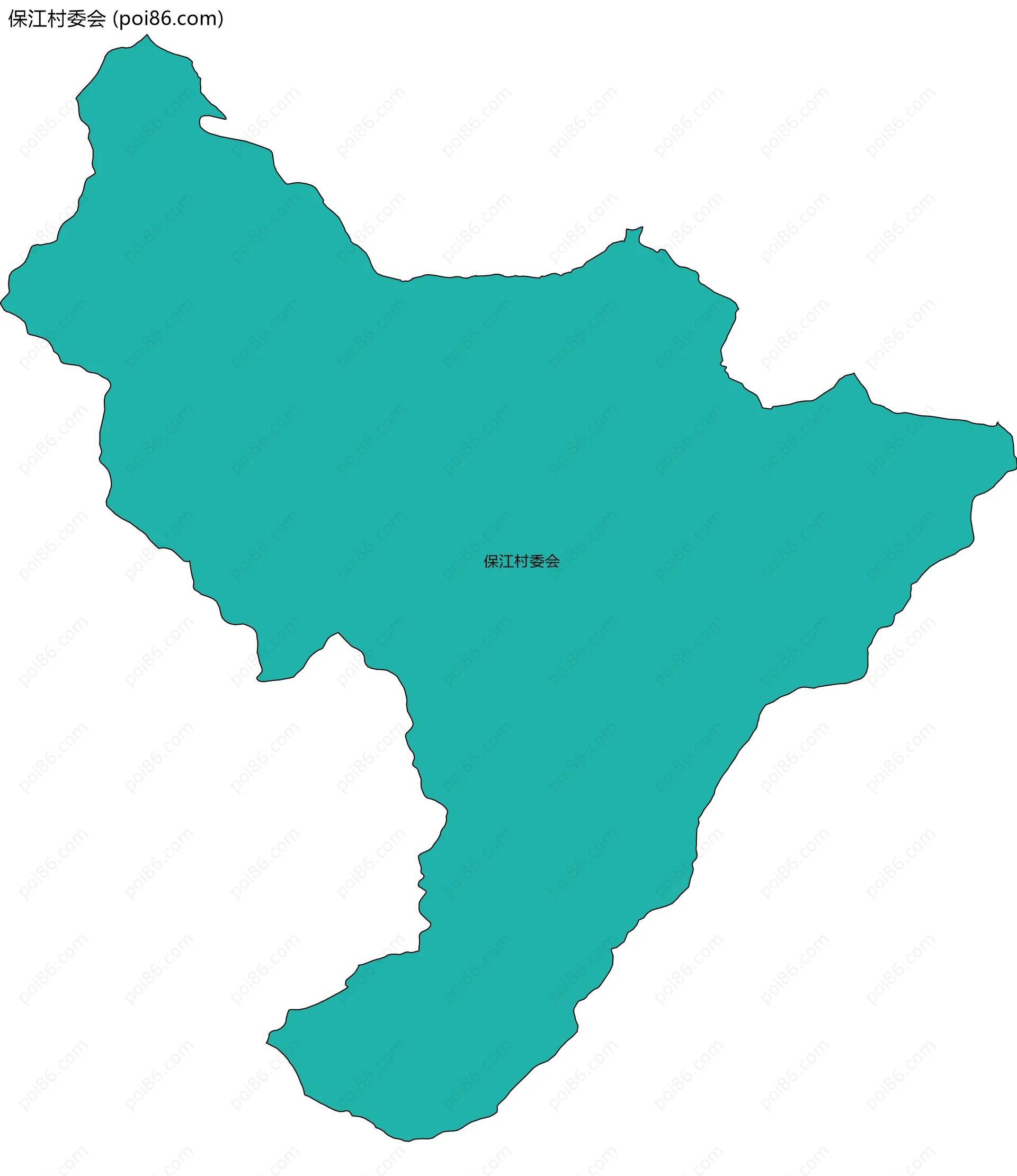 保江村委会边界地图