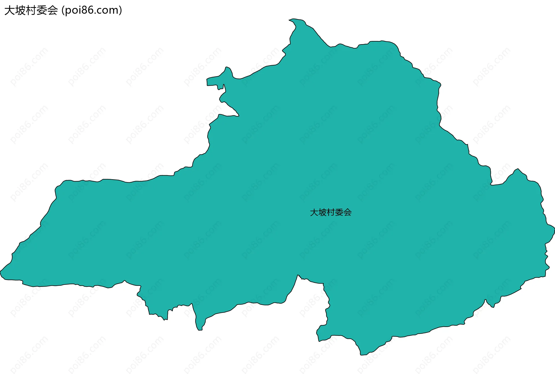 大坡村委会边界地图