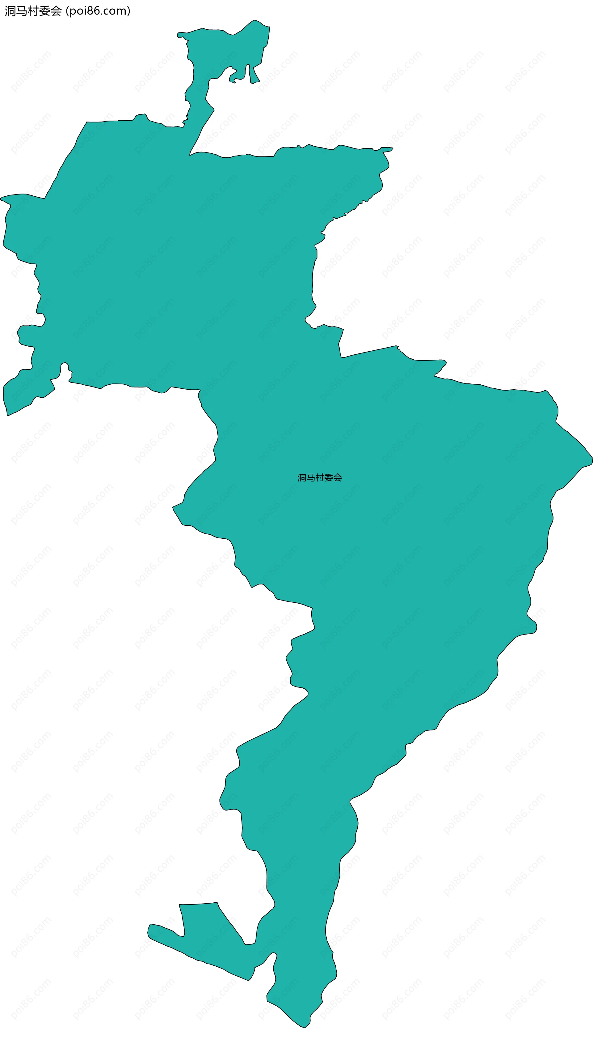 洞马村委会边界地图