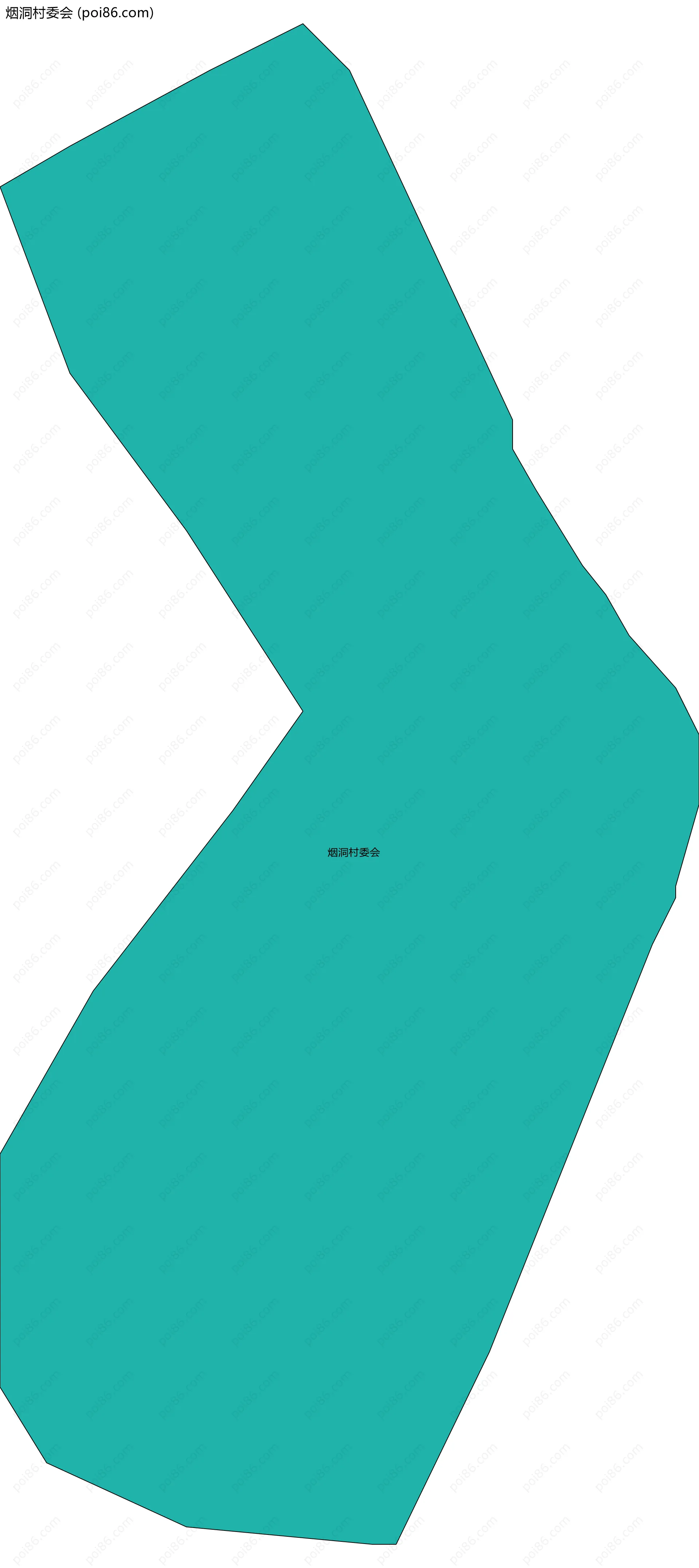 烟洞村委会边界地图